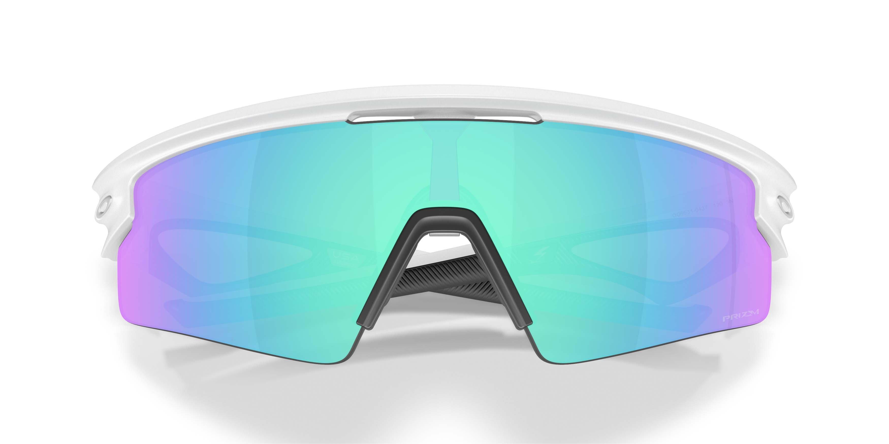 Oakley Sphaera Strike Prizm Sapphire Sunglasses &ndash; Matte White - WHITE/BLUE Thumbnail View 7