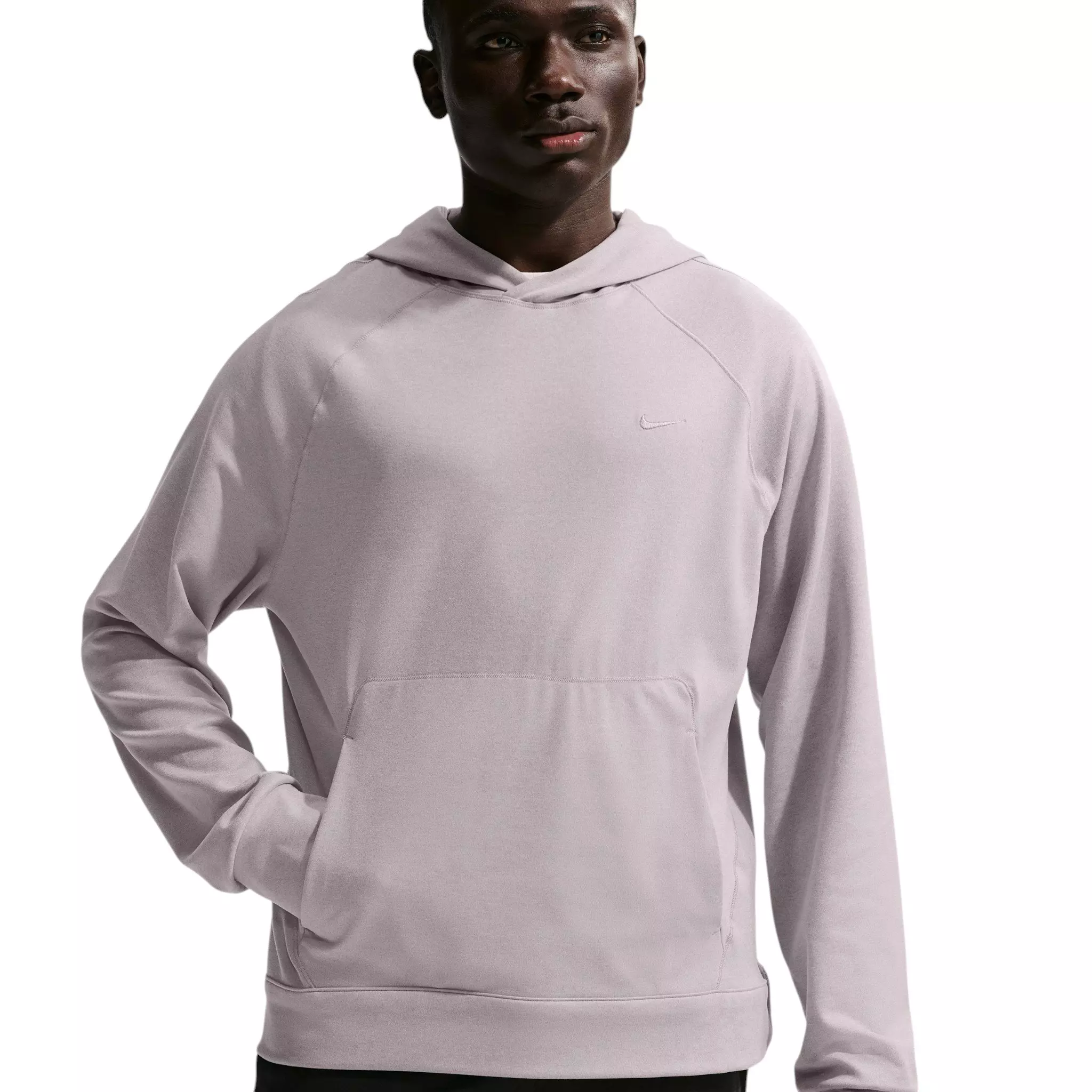 Nike Men's Primary NanoKnit Dri-FIT UV Protection Pullover Performance Hoodie - Light Purple - LIGHT PURPLE