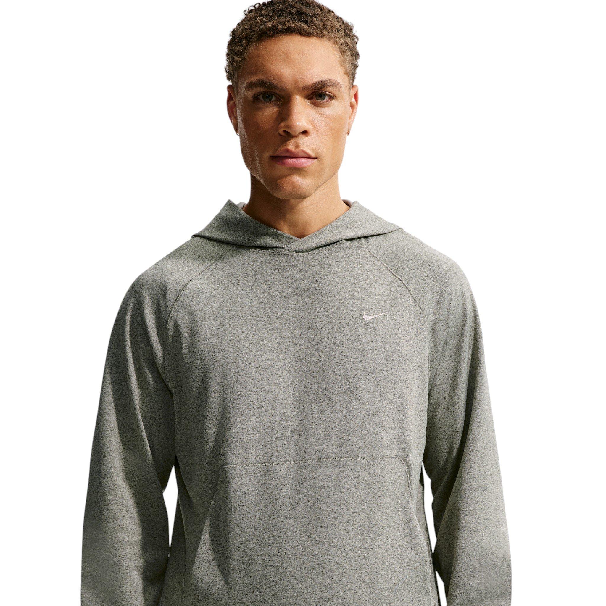 Nike Men's Primary NanoKnit Dri-FIT UV Protection Pullover Performance Hoodie - Green - GREEN