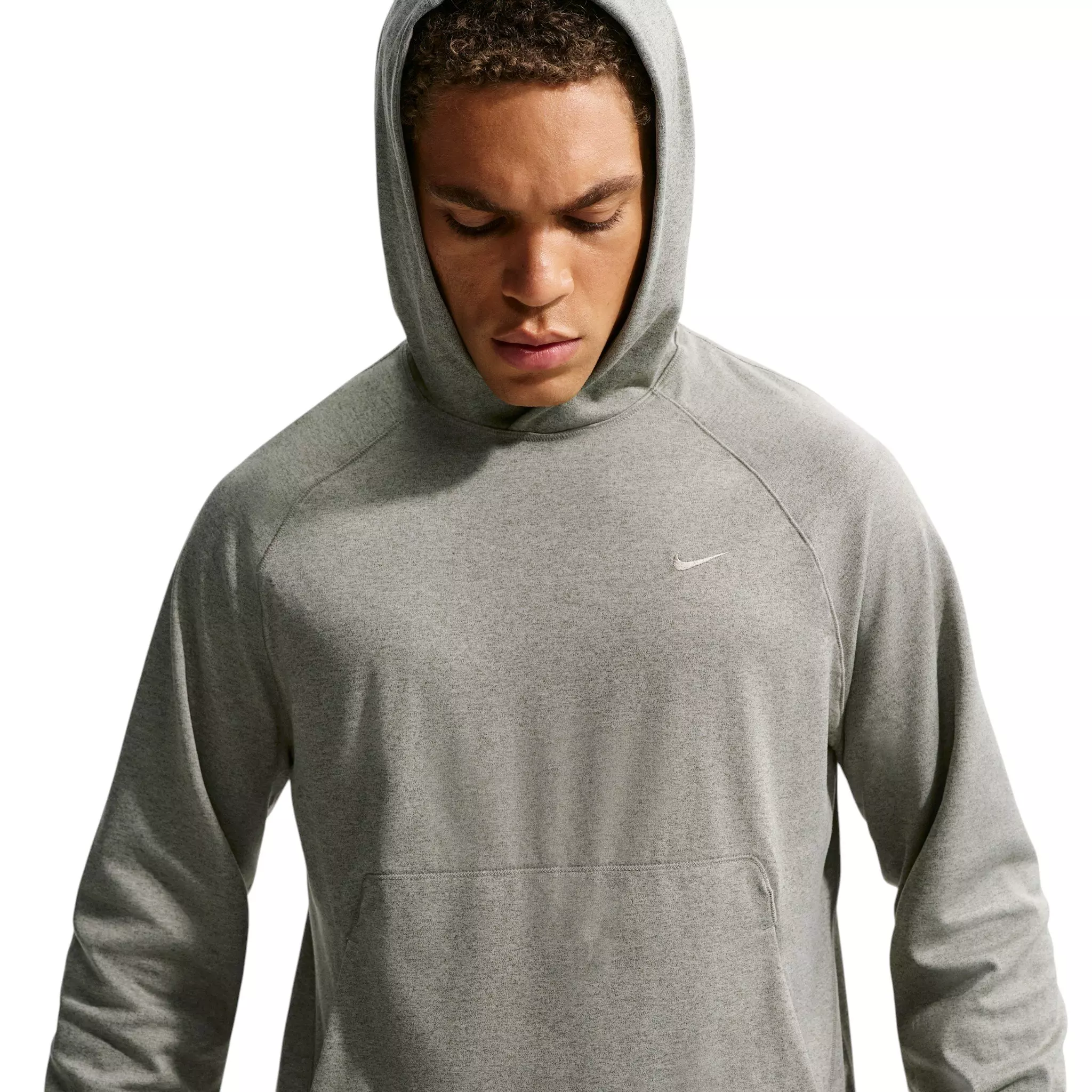 Nike Men's Primary NanoKnit Dri-FIT UV Protection Pullover Performance Hoodie - Green - GREEN