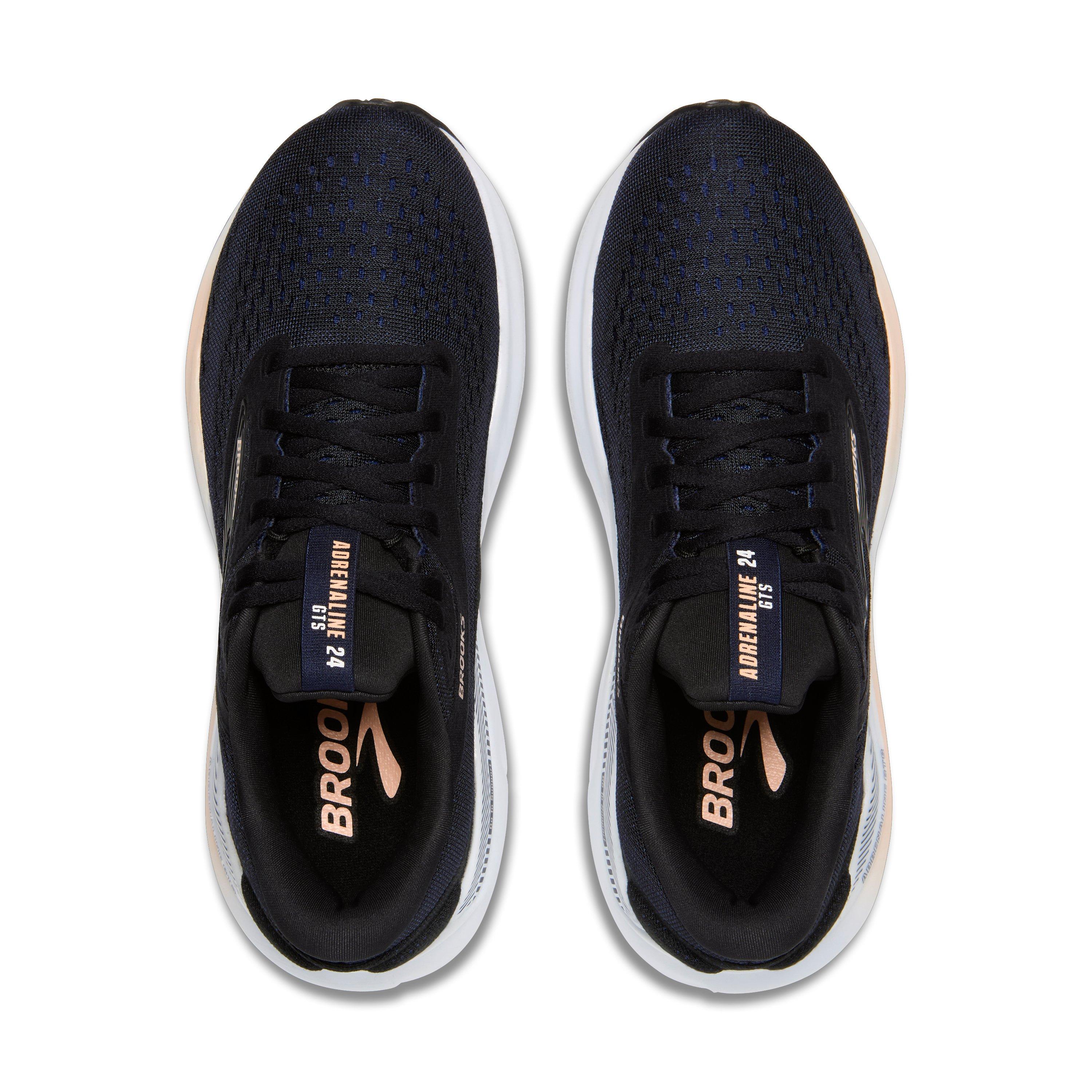 Brooks Adrenaline GTS 24 "Black/Peach/Peacoat" Women's Running Shoe - BLACK/PEACH/PEACOAT Thumbnail View 5