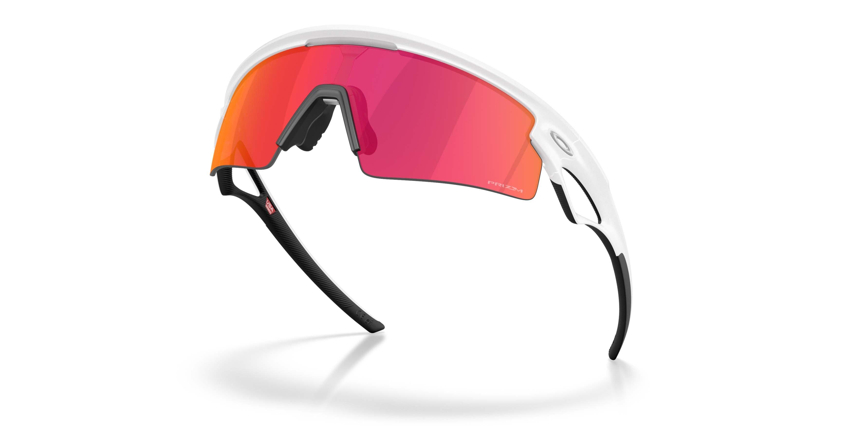 Oakley Sphaera Strike Prizm Field Sunglasses &ndash; Matte White - WHITE/RED Thumbnail View 3