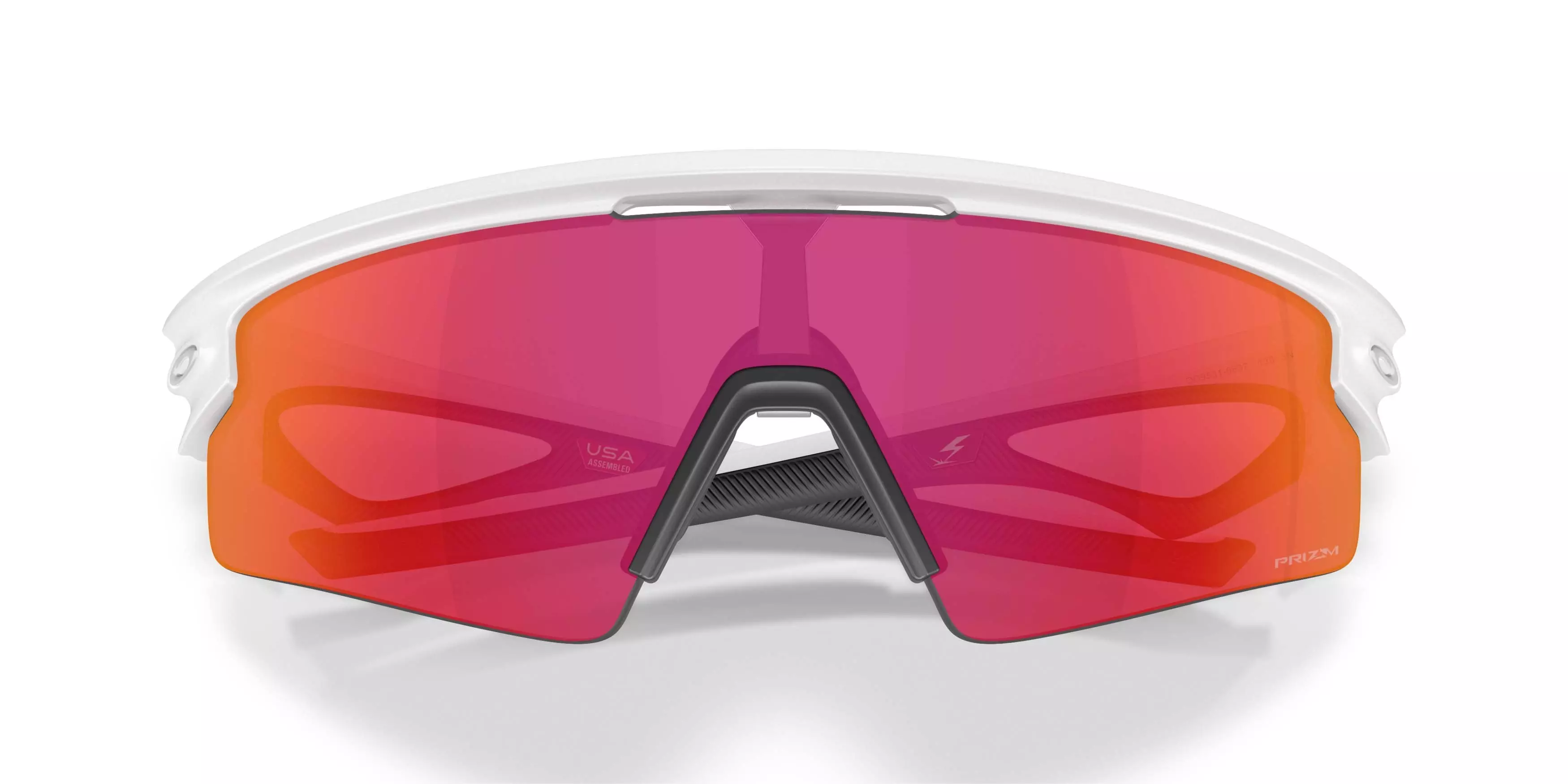 Oakley Sphaera Strike Prizm Field Sunglasses &ndash; Matte White - WHITE/RED