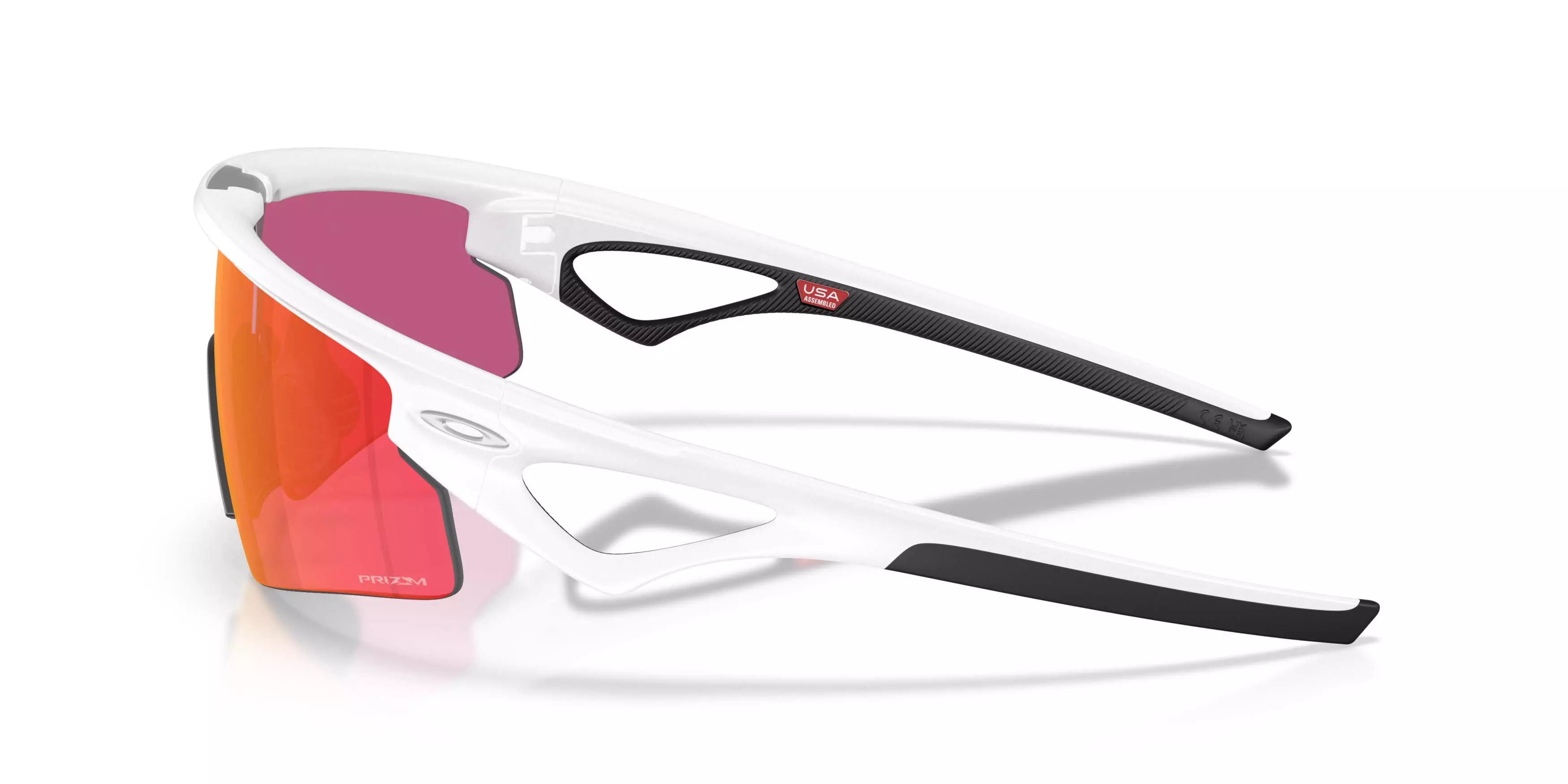 Oakley Sphaera Strike Prizm Field Sunglasses &ndash; Matte White - WHITE/RED