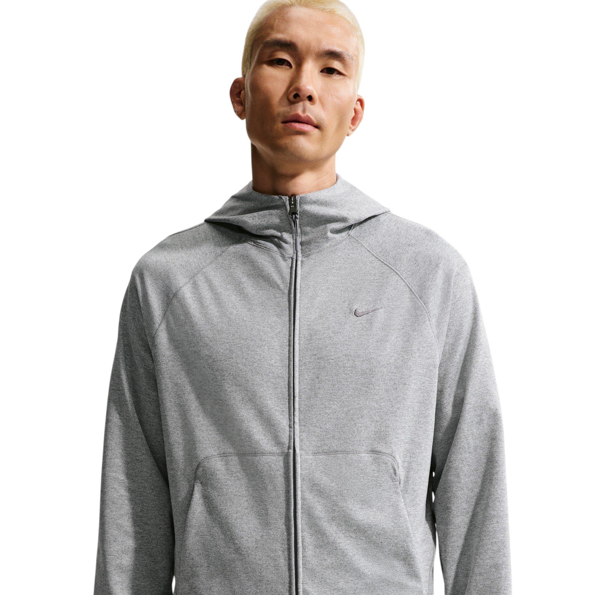 Nike Men's Primary NanoKnit Dri-FIT UV Protection Full-Zip Performance Hoodie - Grey - GREY