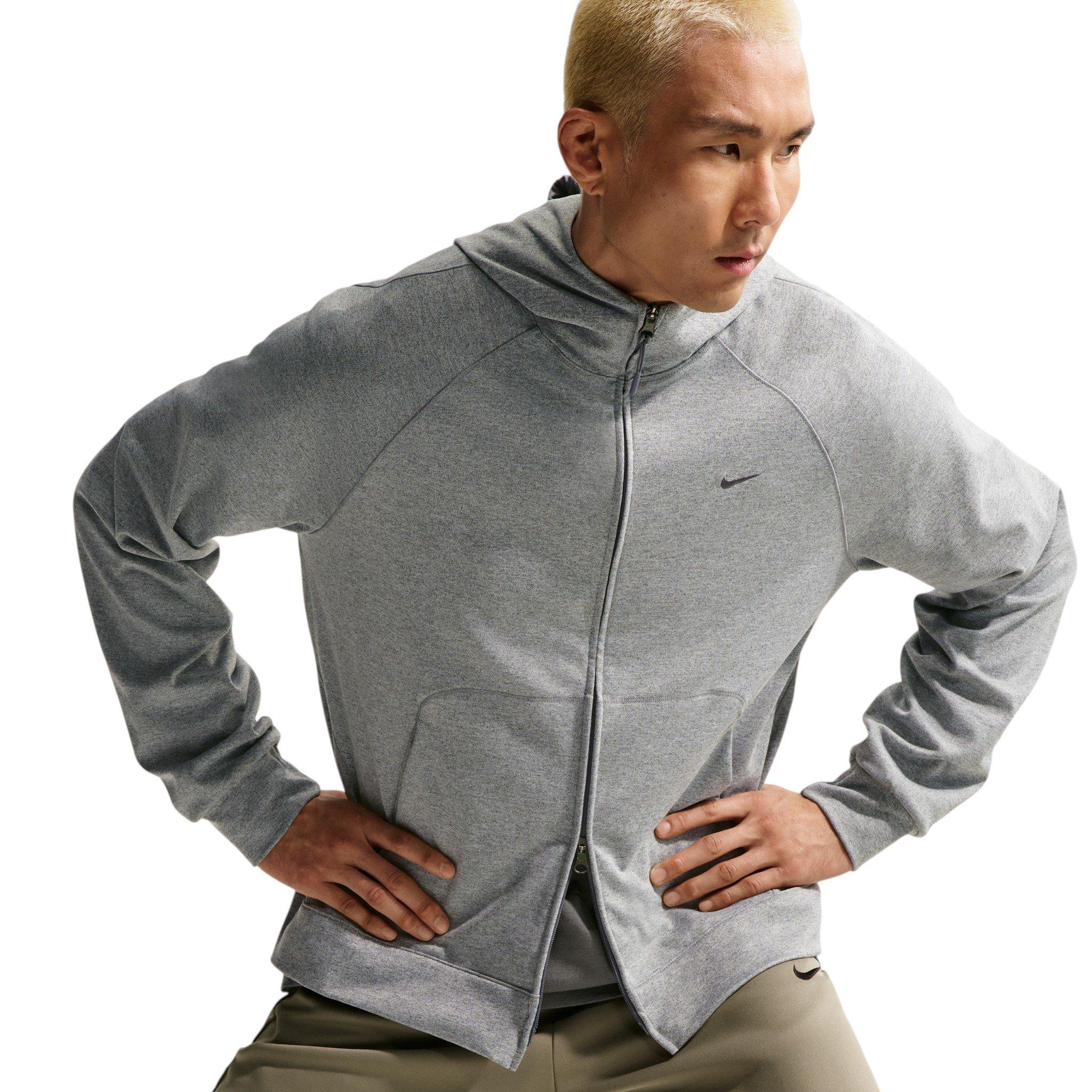 Nike Men's Primary NanoKnit Dri-FIT UV Protection Full-Zip Performance Hoodie - Grey - GREY