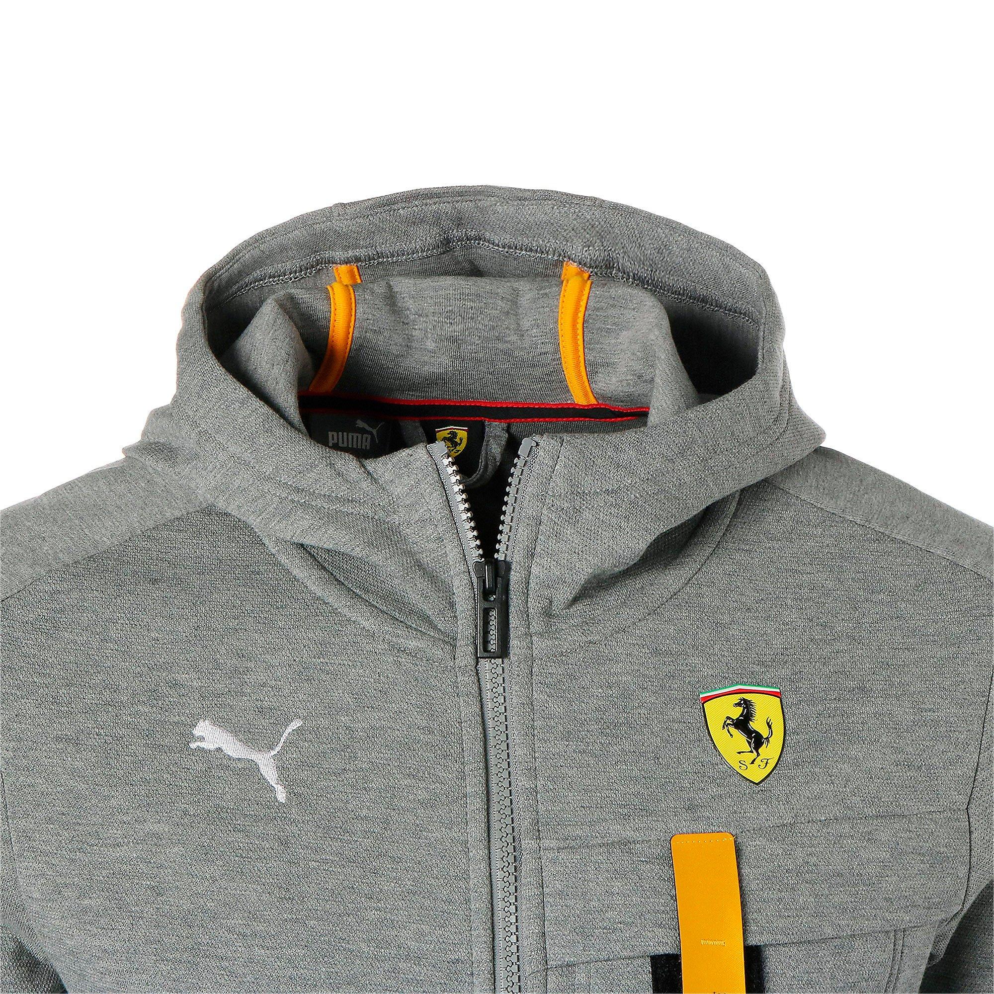 PUMA Men's Scuderia Ferrari Race Hooded Sweat Jacket-Grey - Hibbett