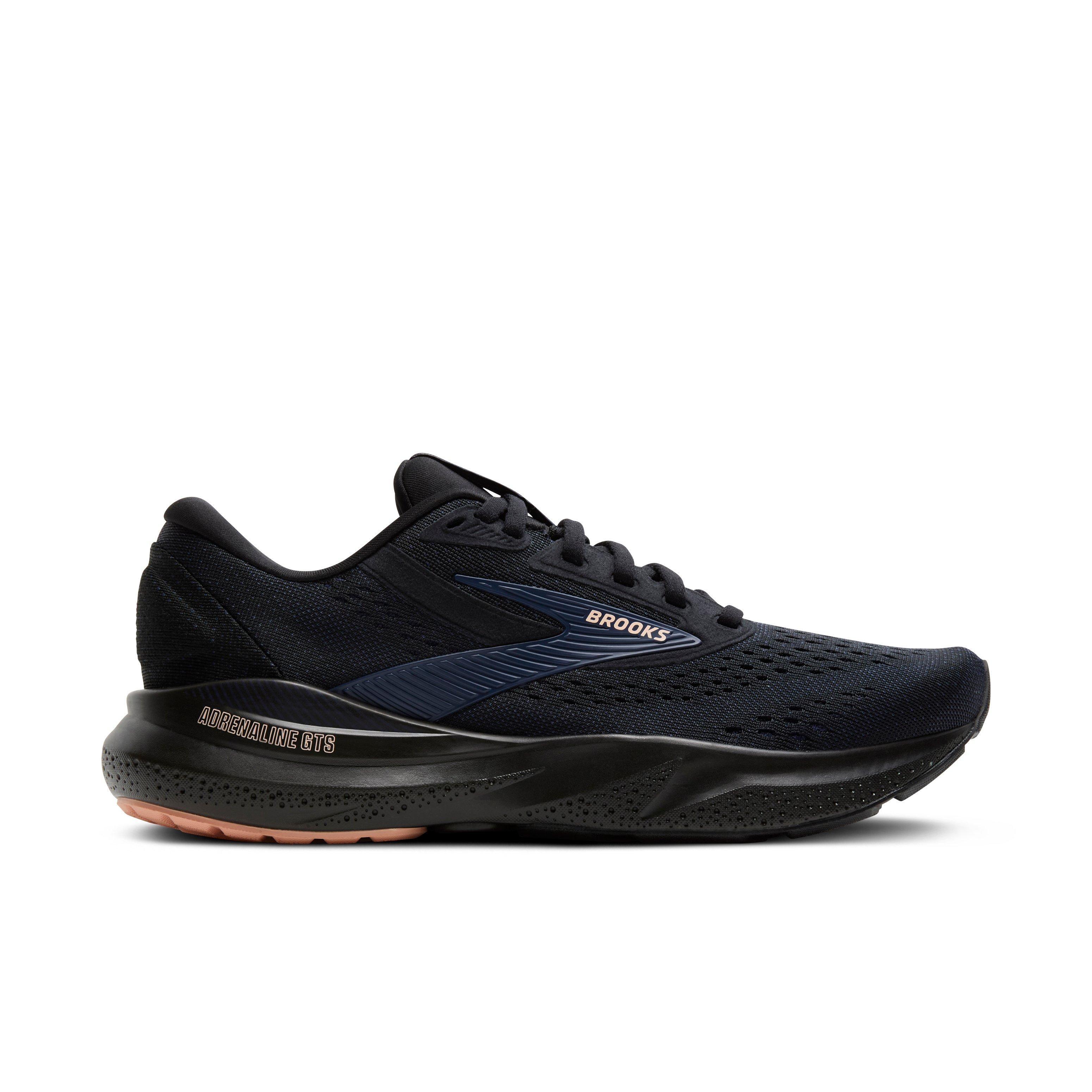 Brooks Adrenaline GTS 24 "Black/Peacoat/Peach" Women's Running Shoe - BLACK/PEACOAT/PEACH Thumbnail View 1