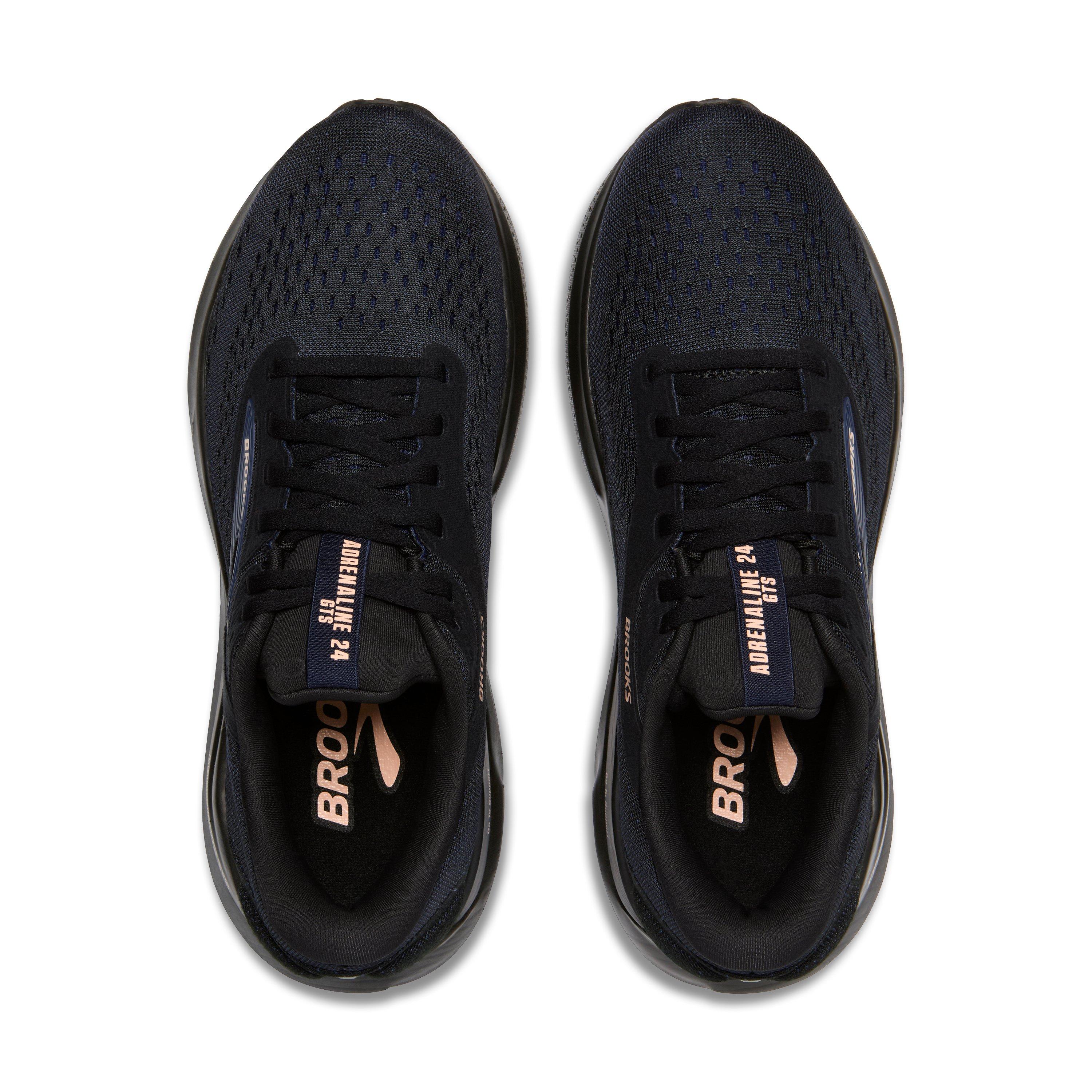 Brooks Adrenaline GTS 24 "Black/Peacoat/Peach" Women's Running Shoe - BLACK/PEACOAT/PEACH Thumbnail View 5