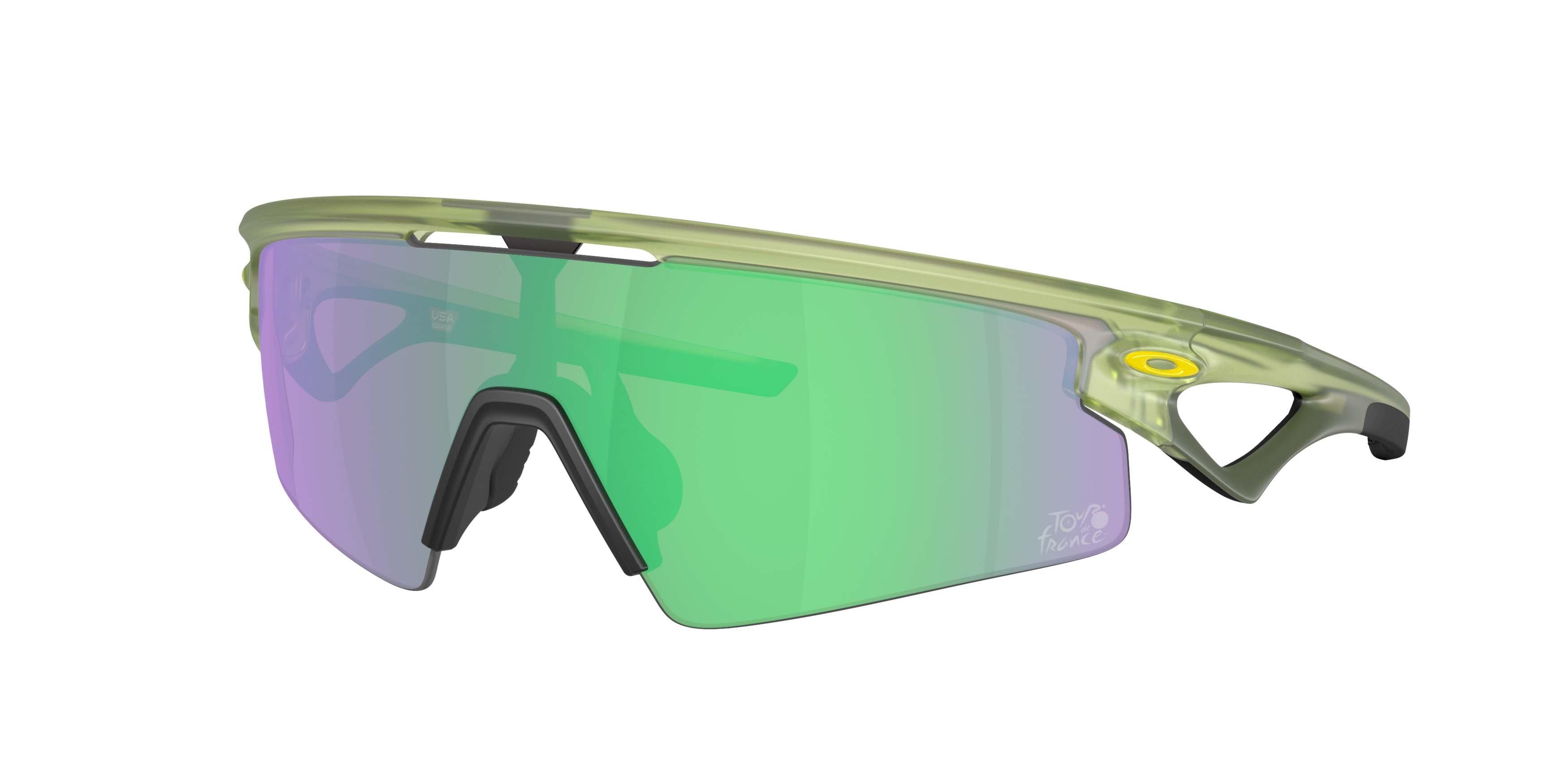 Oakley Sphaera Strike Prizm Road Jade Sunglasses &ndash; Matte Fern - GREEN Thumbnail View 1