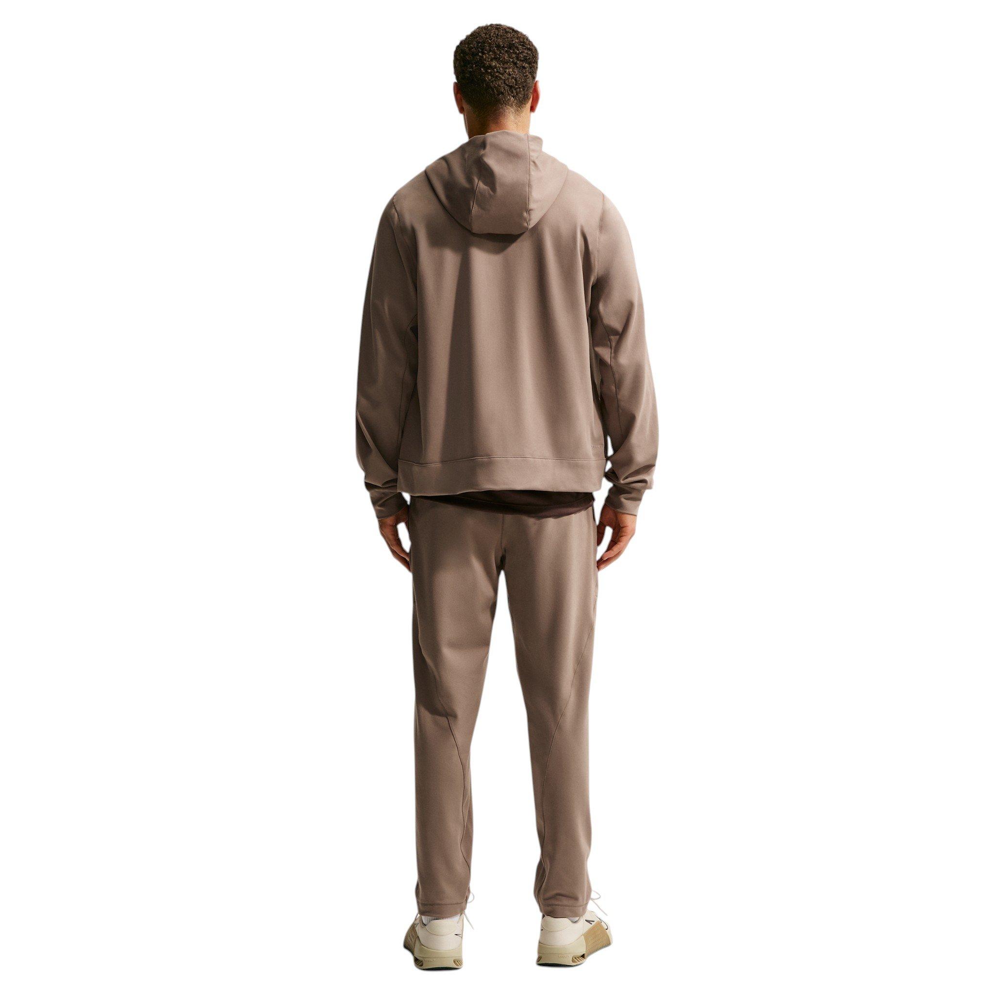 Nike Men's Primary NanoKnit Dri-FIT UV Protection Full-Zip Performance Hoodie - Brown - BROWN
