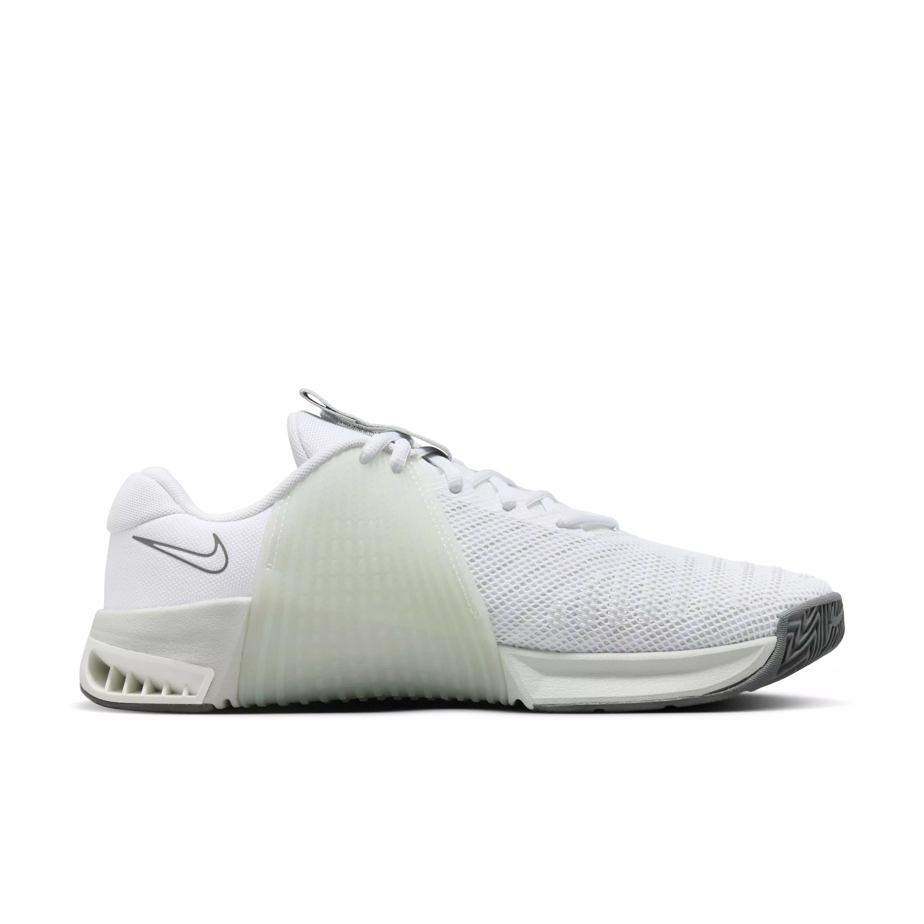 Nike Metcon 9 "White/Light Silver/Bright Mandarin/White" Men's Training Shoe - WHITE/LT SILVER/MANDARIN.WHITE