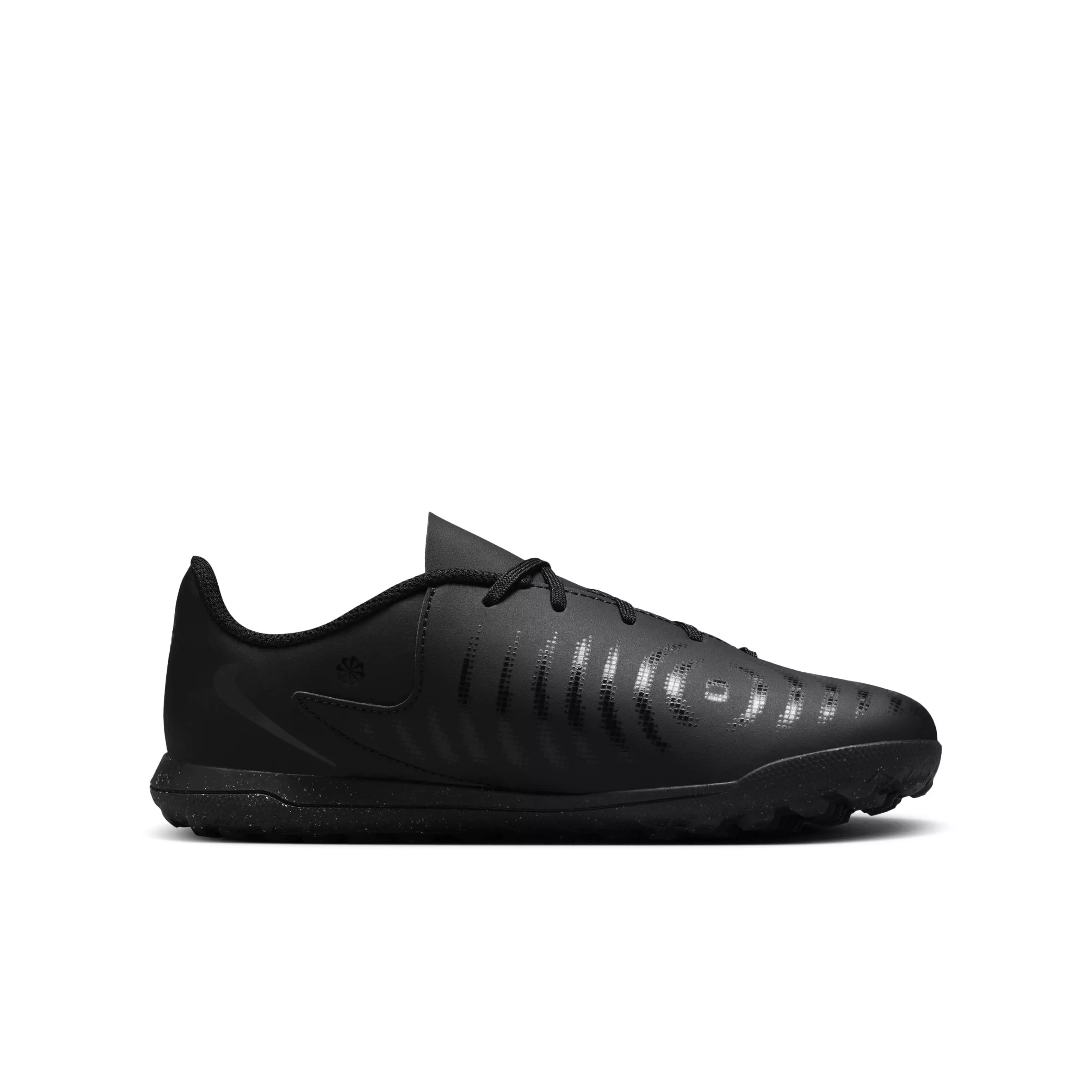 Nike Jr. Phantom GX 2 Club Turf "Black/Deep Jungle/Black" Grade School Kids' Soccer Shoe - BLACK/JUNGLE/BLACK