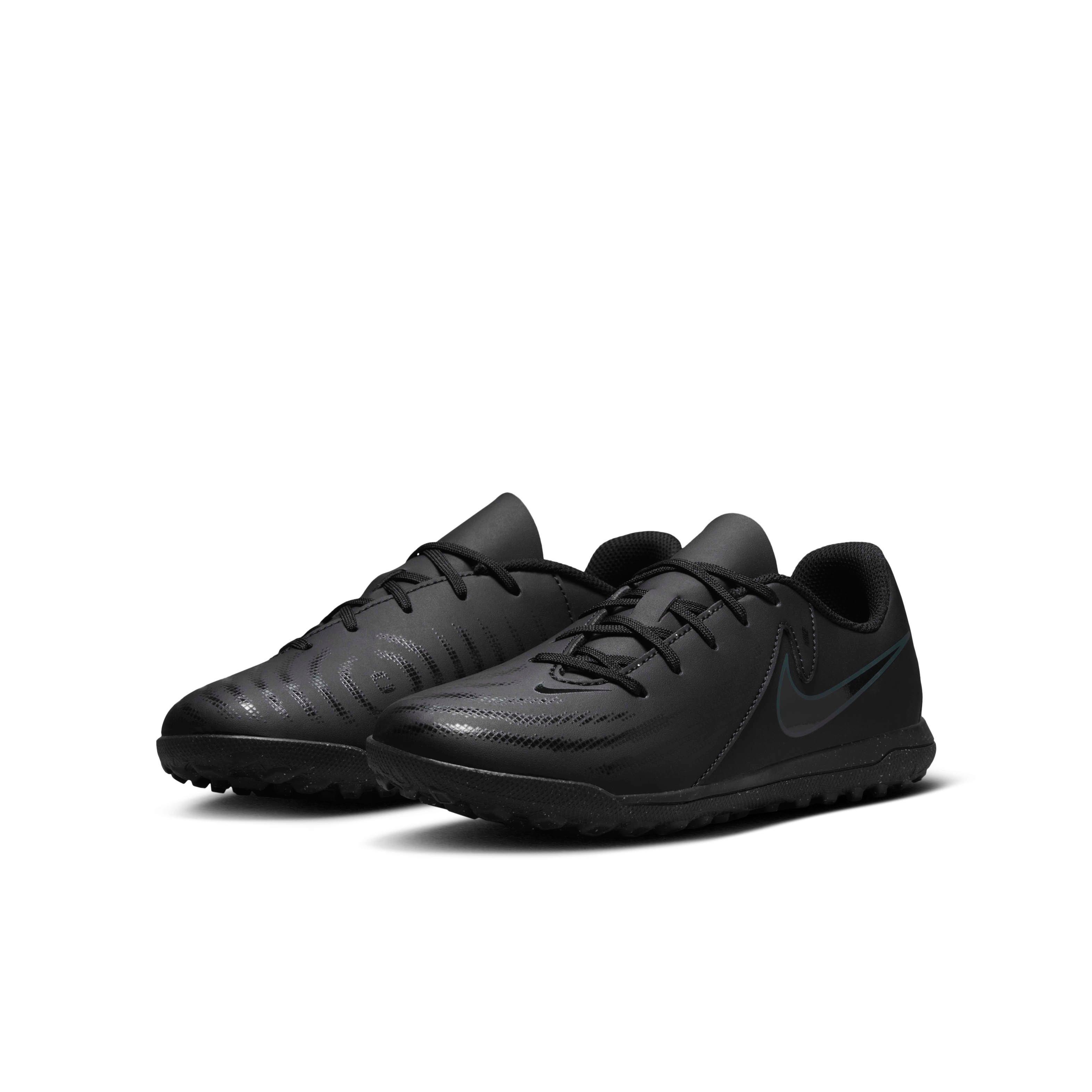 Nike Jr. Phantom GX 2 Club Turf Grade School Kids' "Black/Deep Jungle/Black" Soccer Shoe