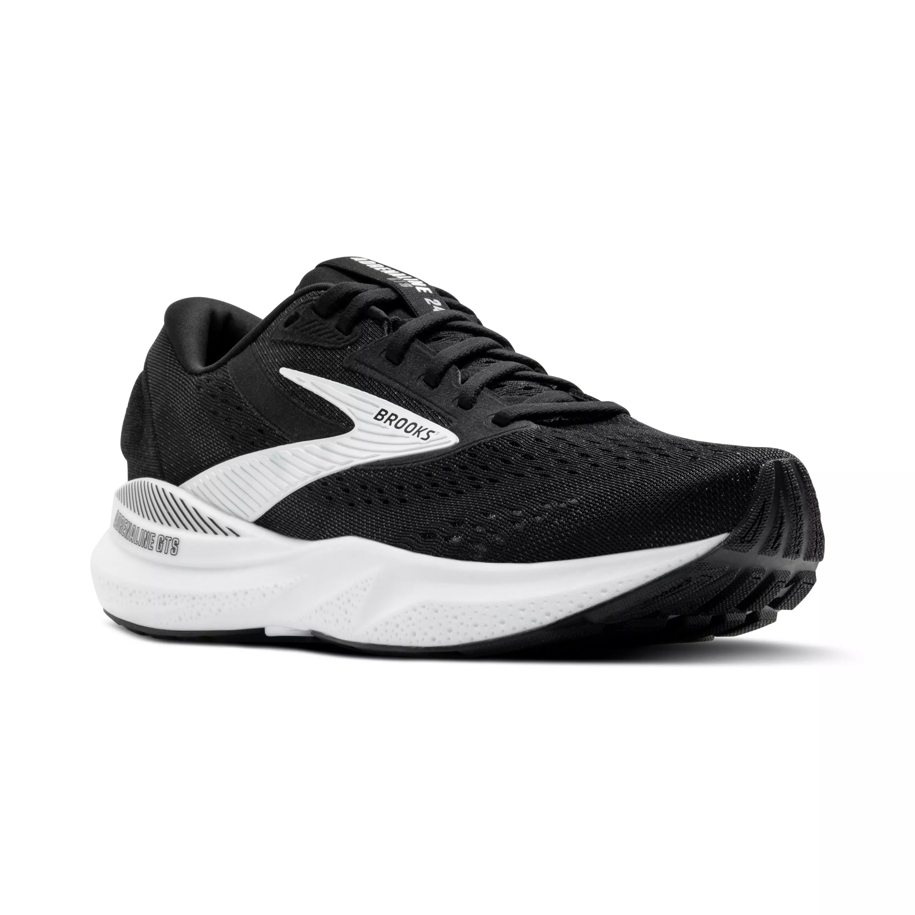 Brooks Adrenaline GTS 24 "Black/White" Women's Wide Running Shoe - BLACK/WHITE