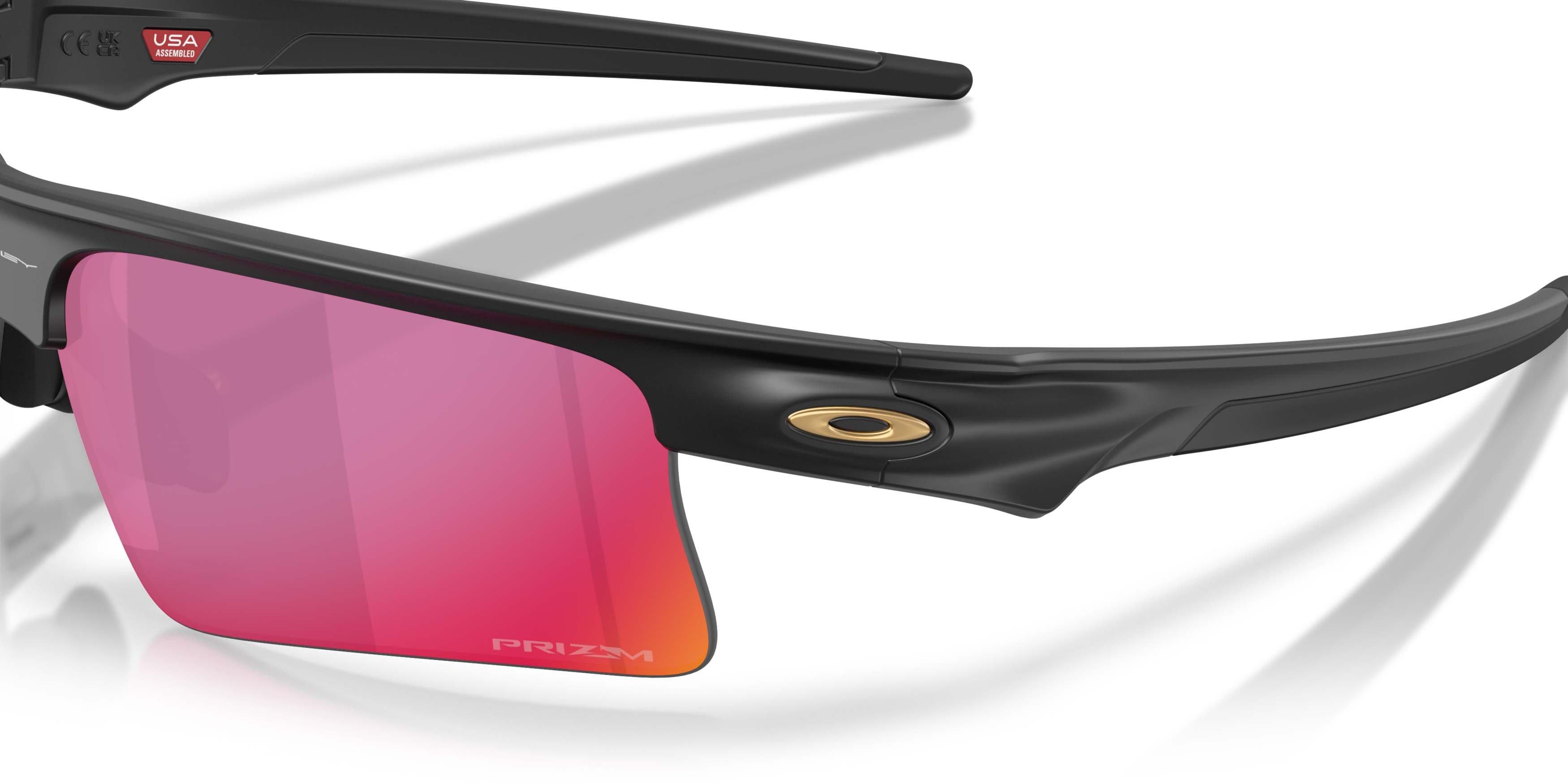 Oakley BiSphaera Speed Prizm Road Sunglasses &ndash; Matte Black - BLACK/RED Thumbnail View 4