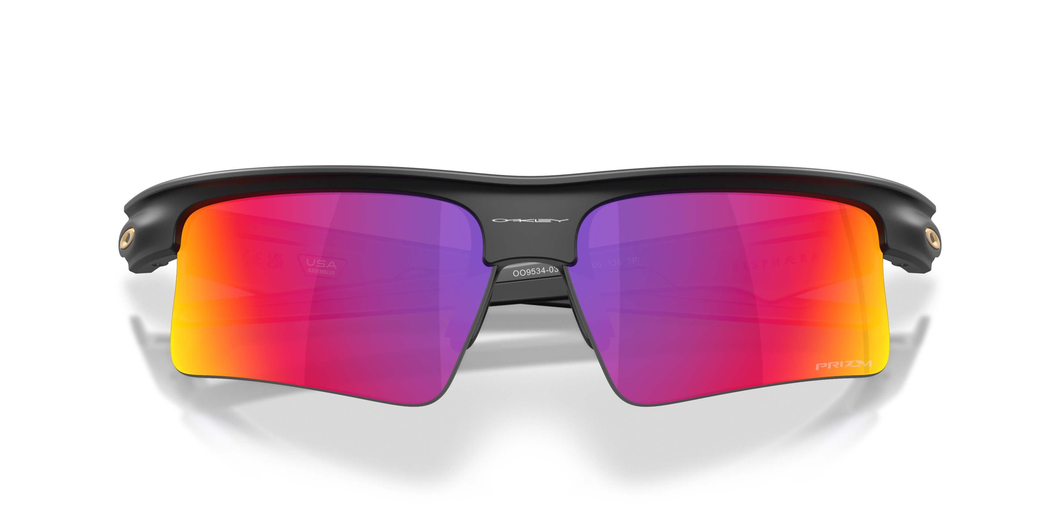Oakley BiSphaera Speed Prizm Road Sunglasses &ndash; Matte Black - BLACK/RED Thumbnail View 7