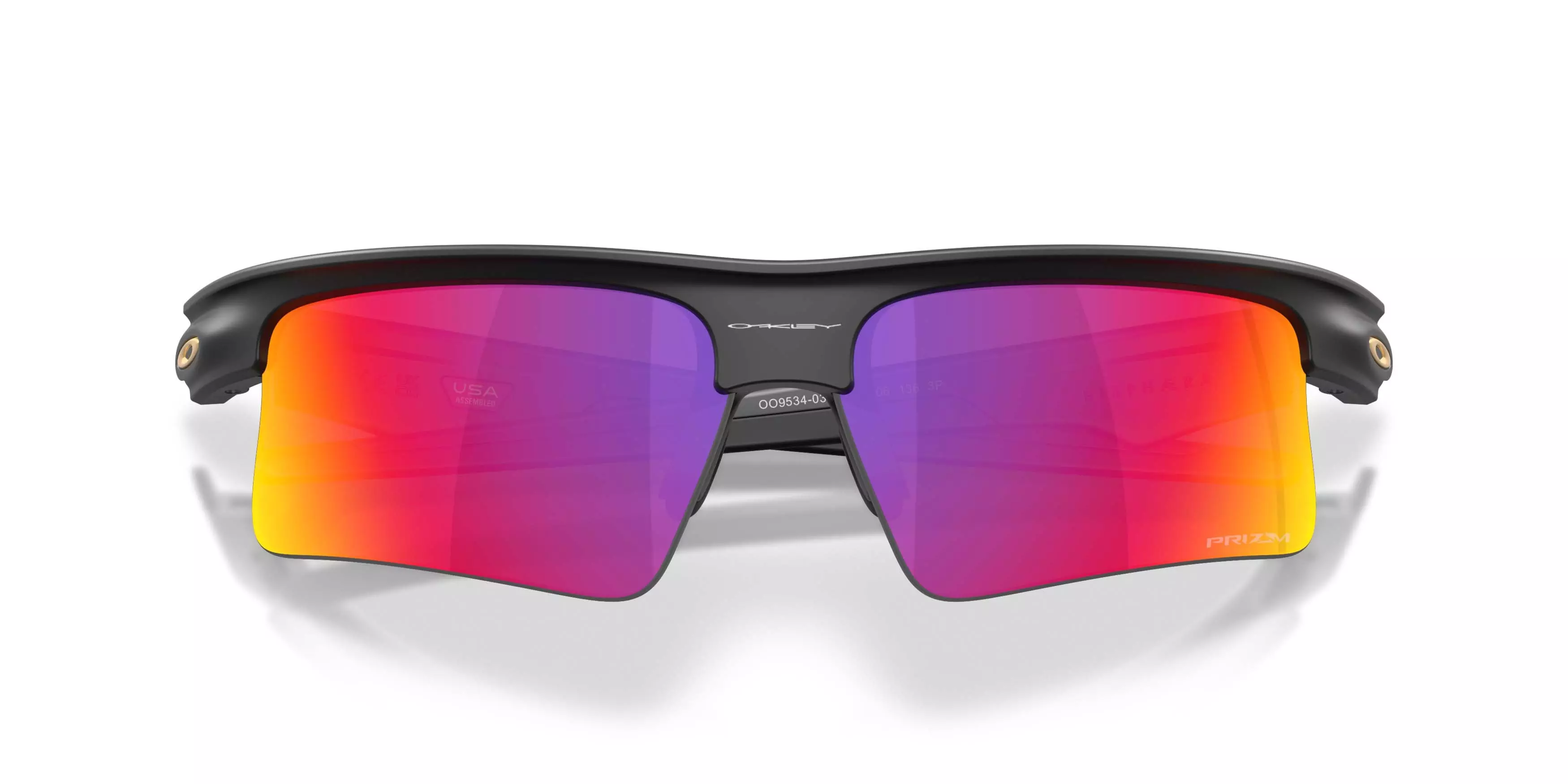 Oakley BiSphaera Speed Prizm Road Sunglasses &ndash; Matte Black - BLACK/RED