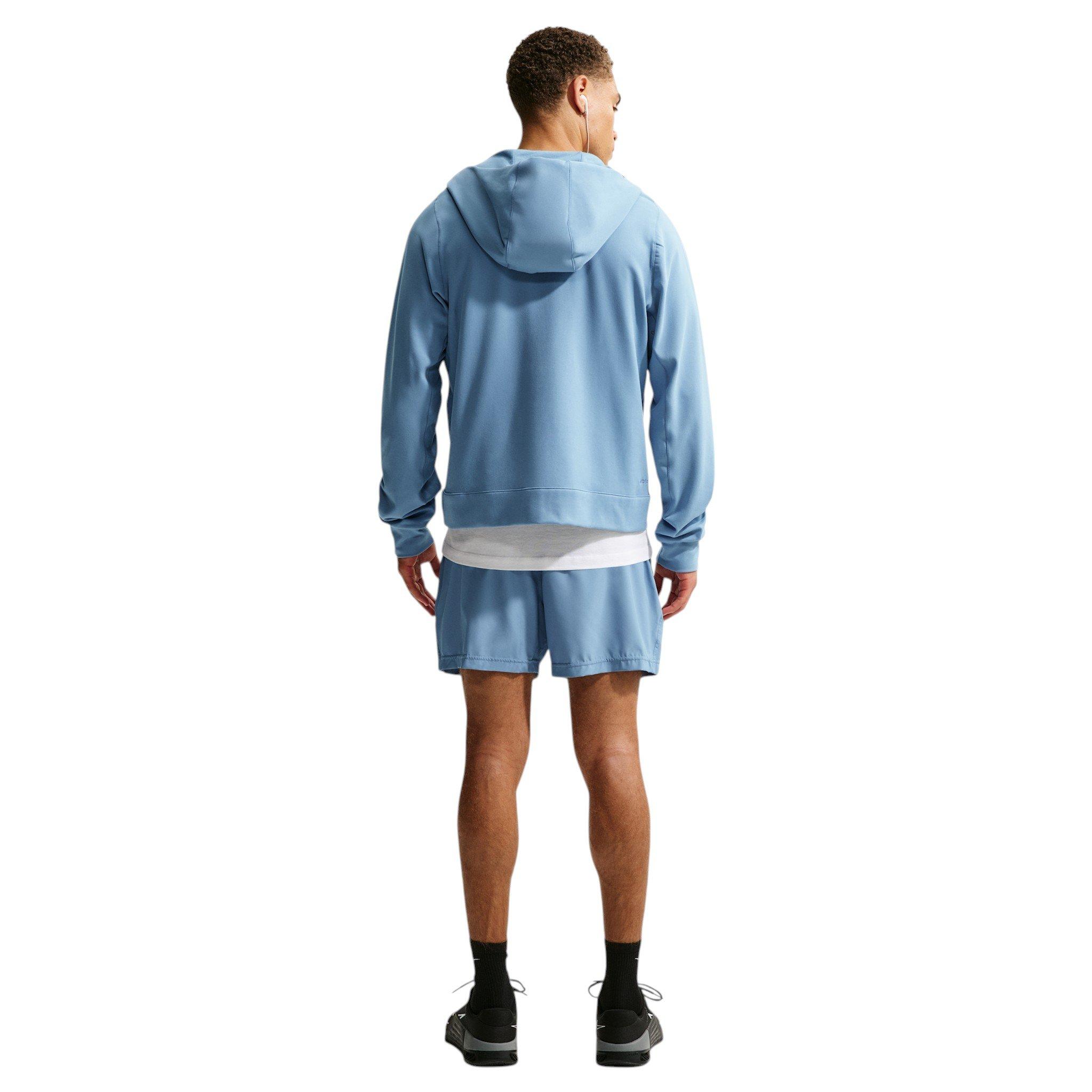 Nike Men's Primary NanoKnit Dri-FIT UV Protection Full-Zip Performance Hoodie - Blue - BLUE