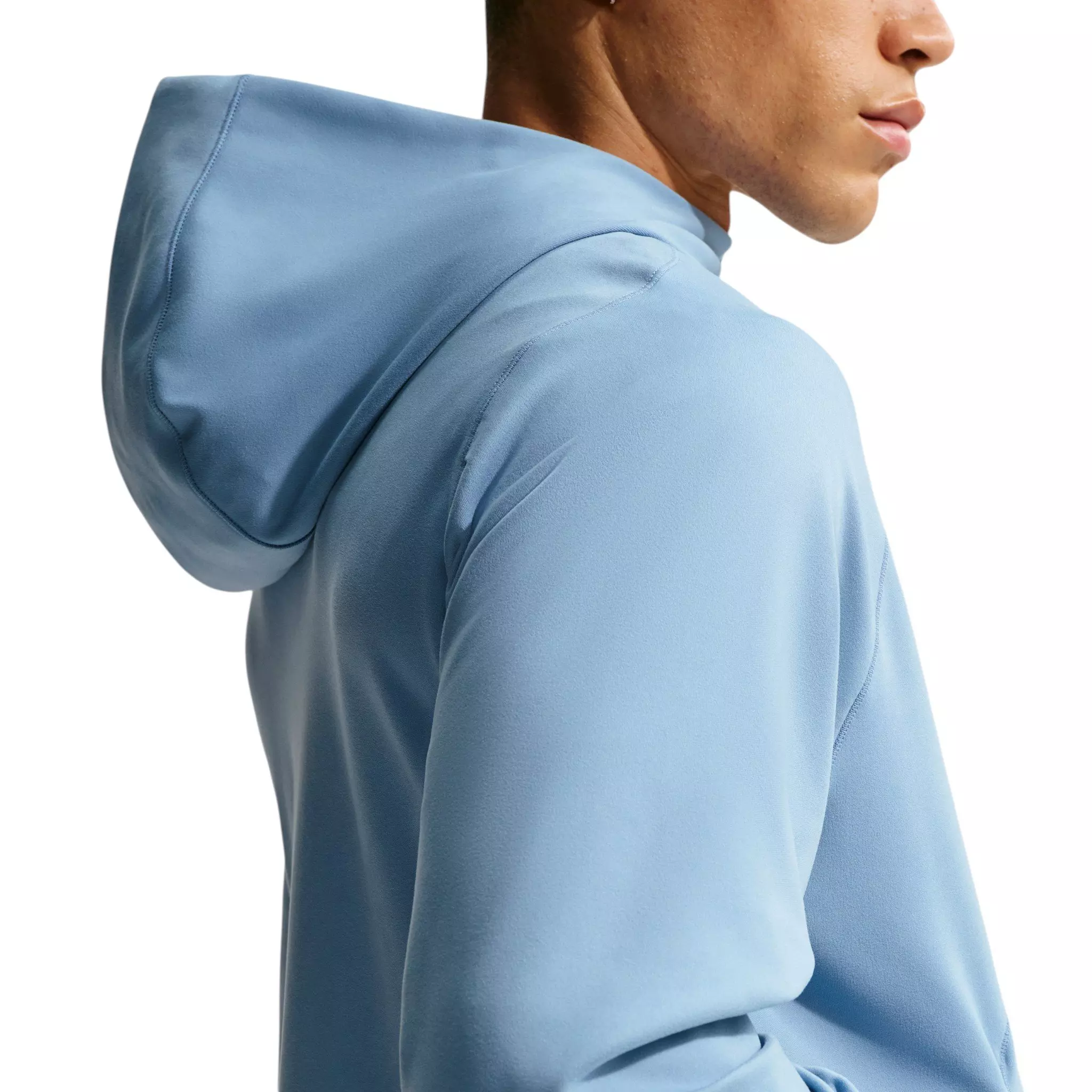 Nike Men's Primary NanoKnit Dri-FIT UV Protection Full-Zip Performance Hoodie - Blue - BLUE