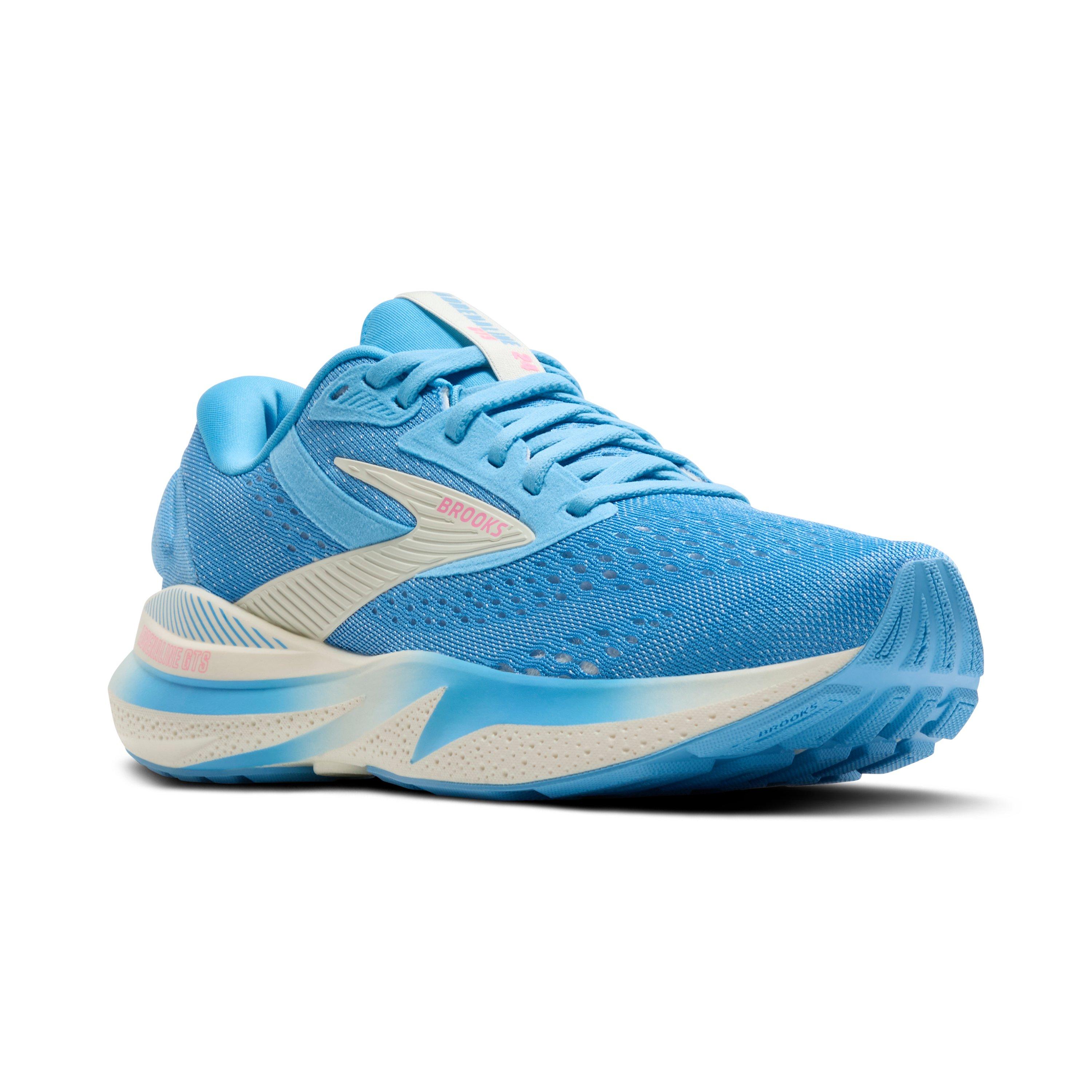 Brooks Adrenaline GTS 24 "Bonnie Blue/Grey/Pink" Women's Running Shoe - BLUE/GREY/PINK Thumbnail View 4