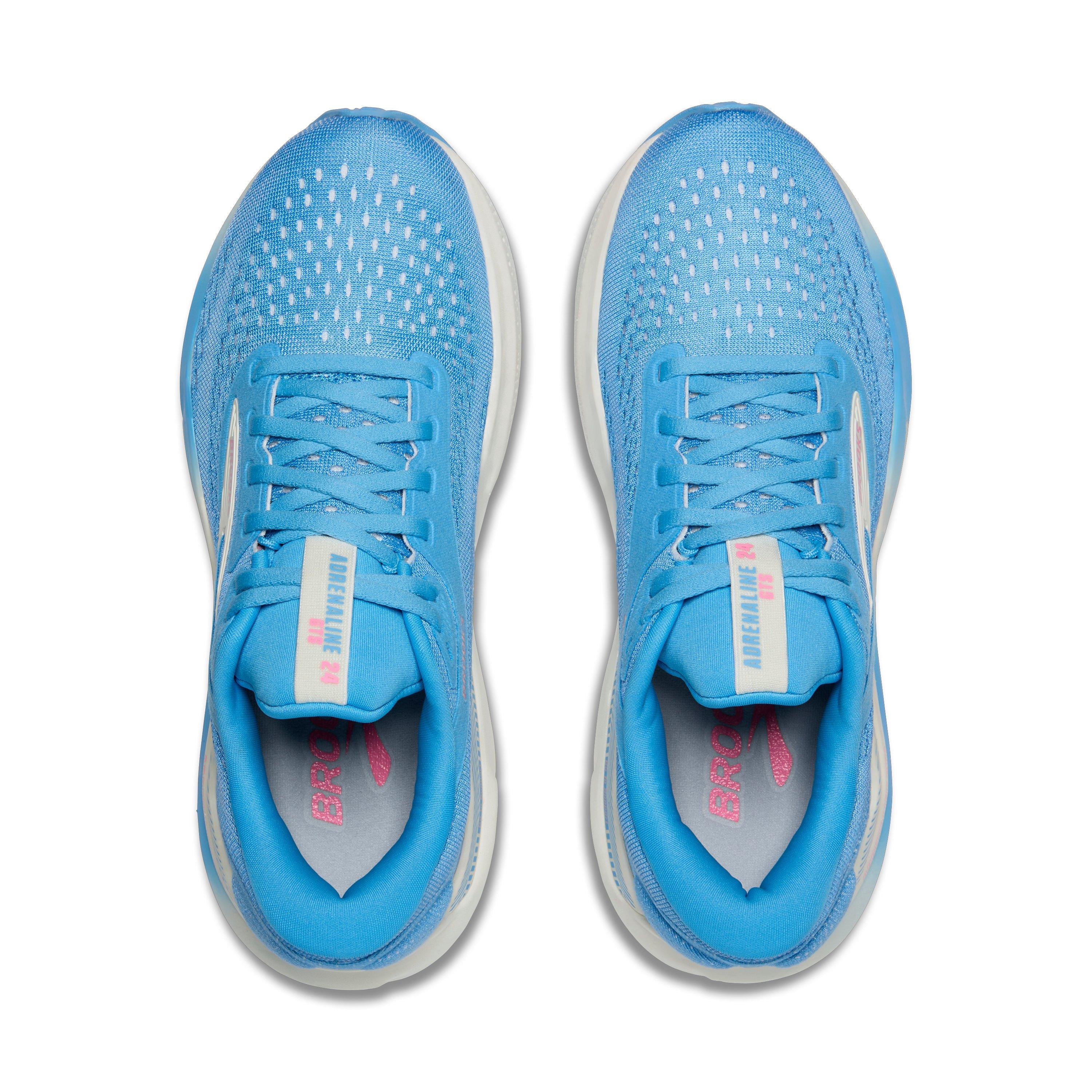 Brooks Adrenaline GTS 24 "Bonnie Blue/Grey/Pink" Women's Running Shoe - BLUE/GREY/PINK Thumbnail View 5