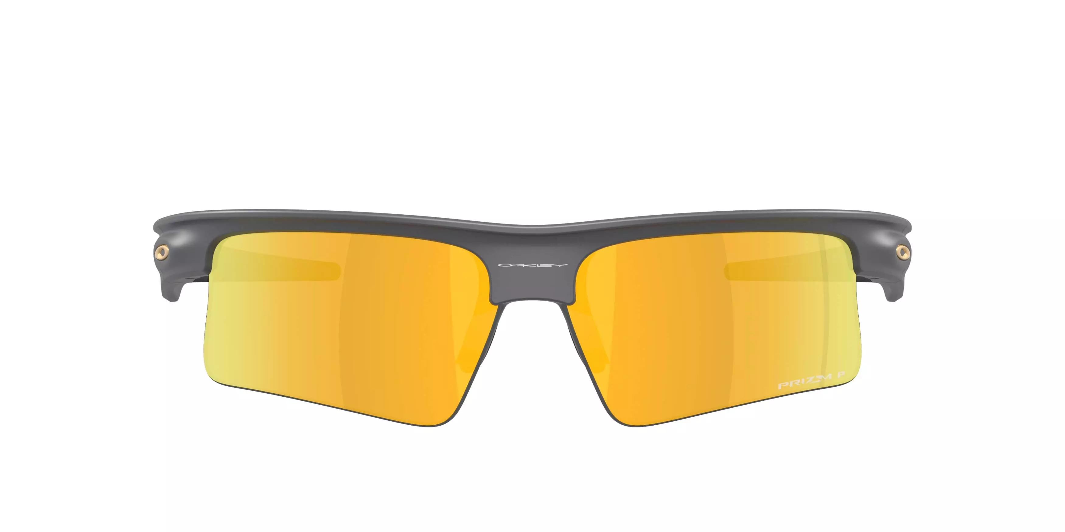 Oakley BiSphaera Speed Prizm 24K Polarized Sunglasses &ndash; Matte Carbon - GREY/GOLD