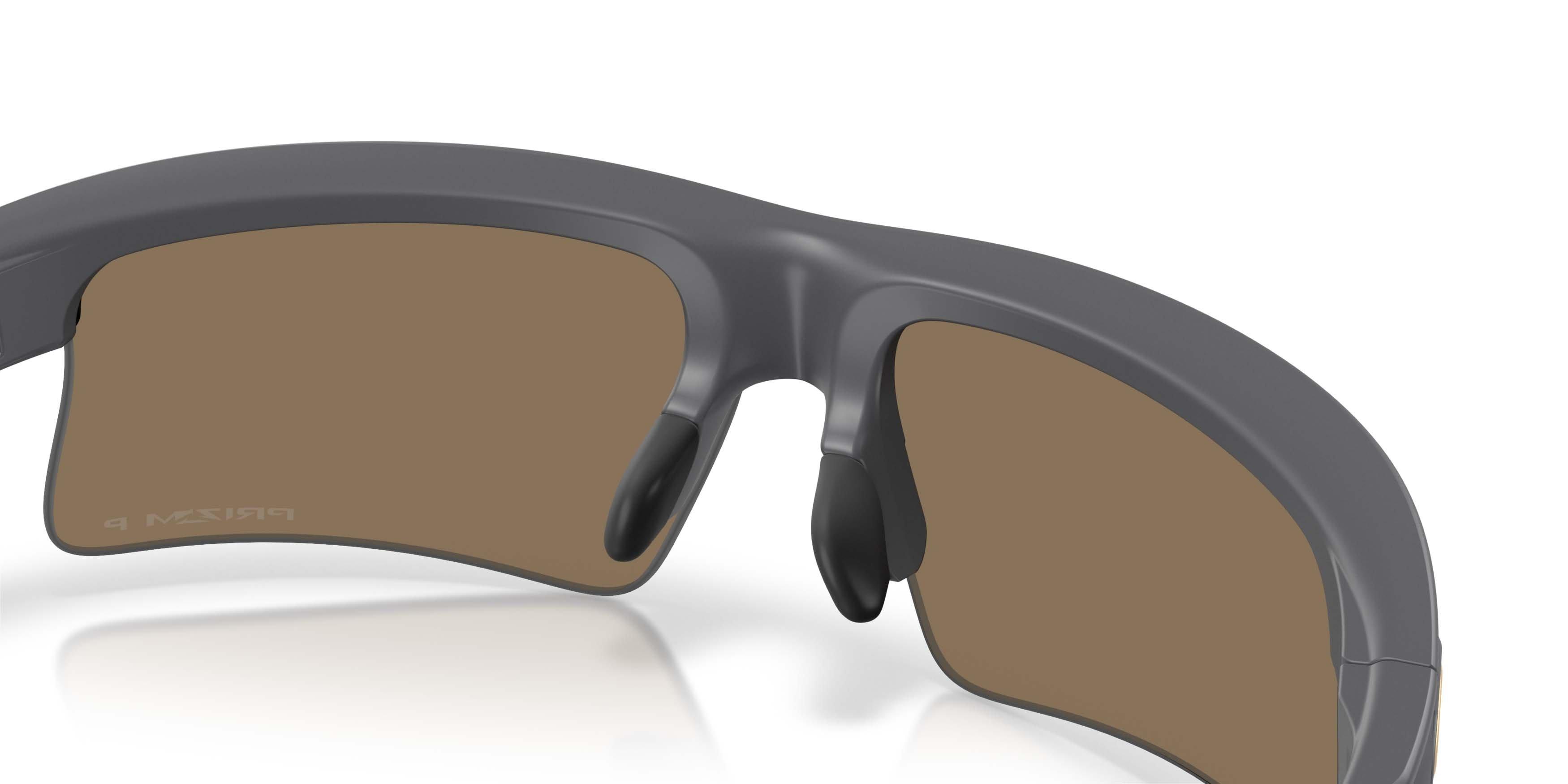 Oakley BiSphaera Speed Prizm 24K Polarized Sunglasses &ndash; Matte Carbon - GREY/GOLD Thumbnail View 5