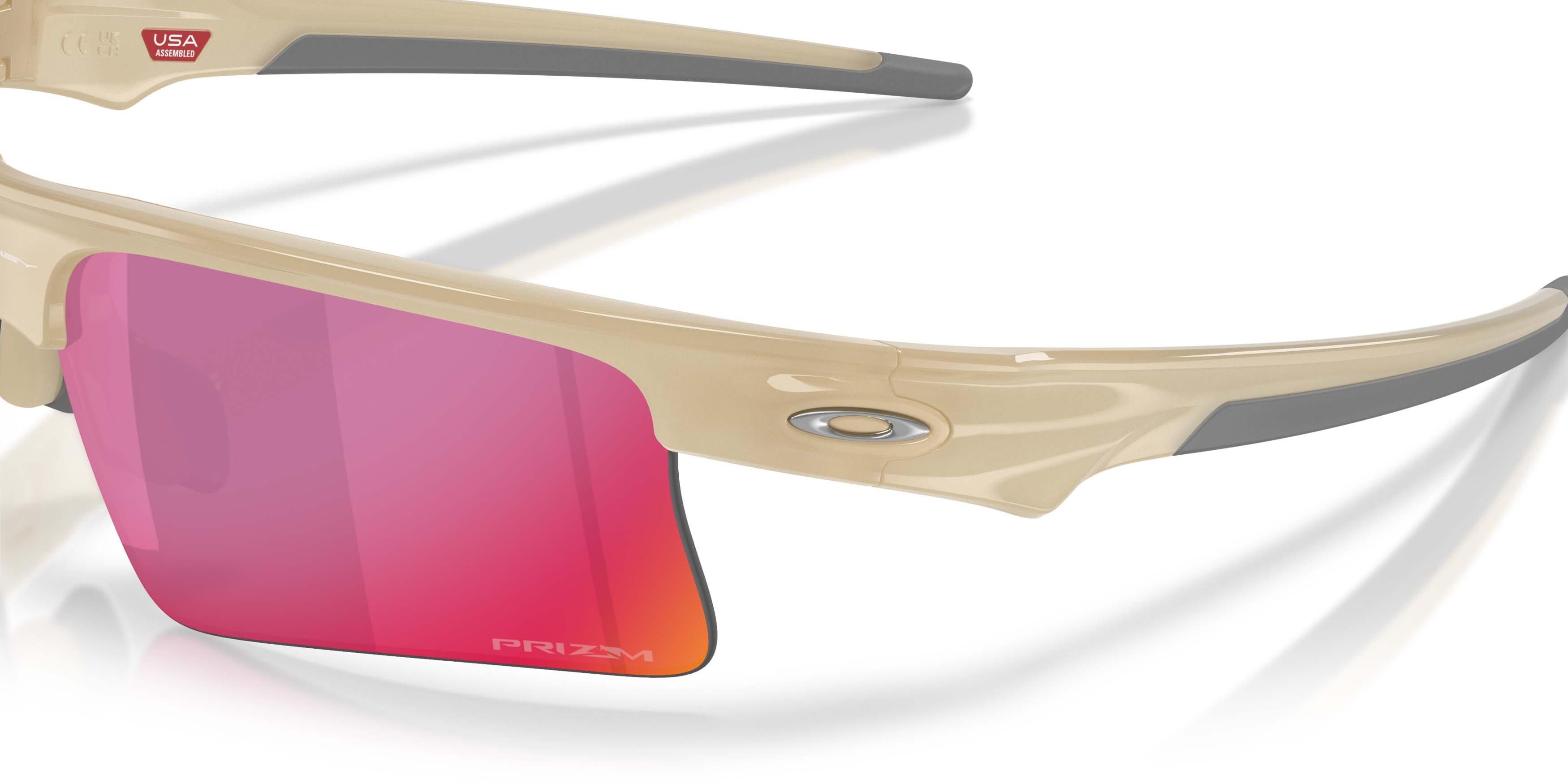 Oakley BiSphaera Speed Prizm Road Sunglasses &ndash; Sandstorm - BROWN/RED Thumbnail View 4