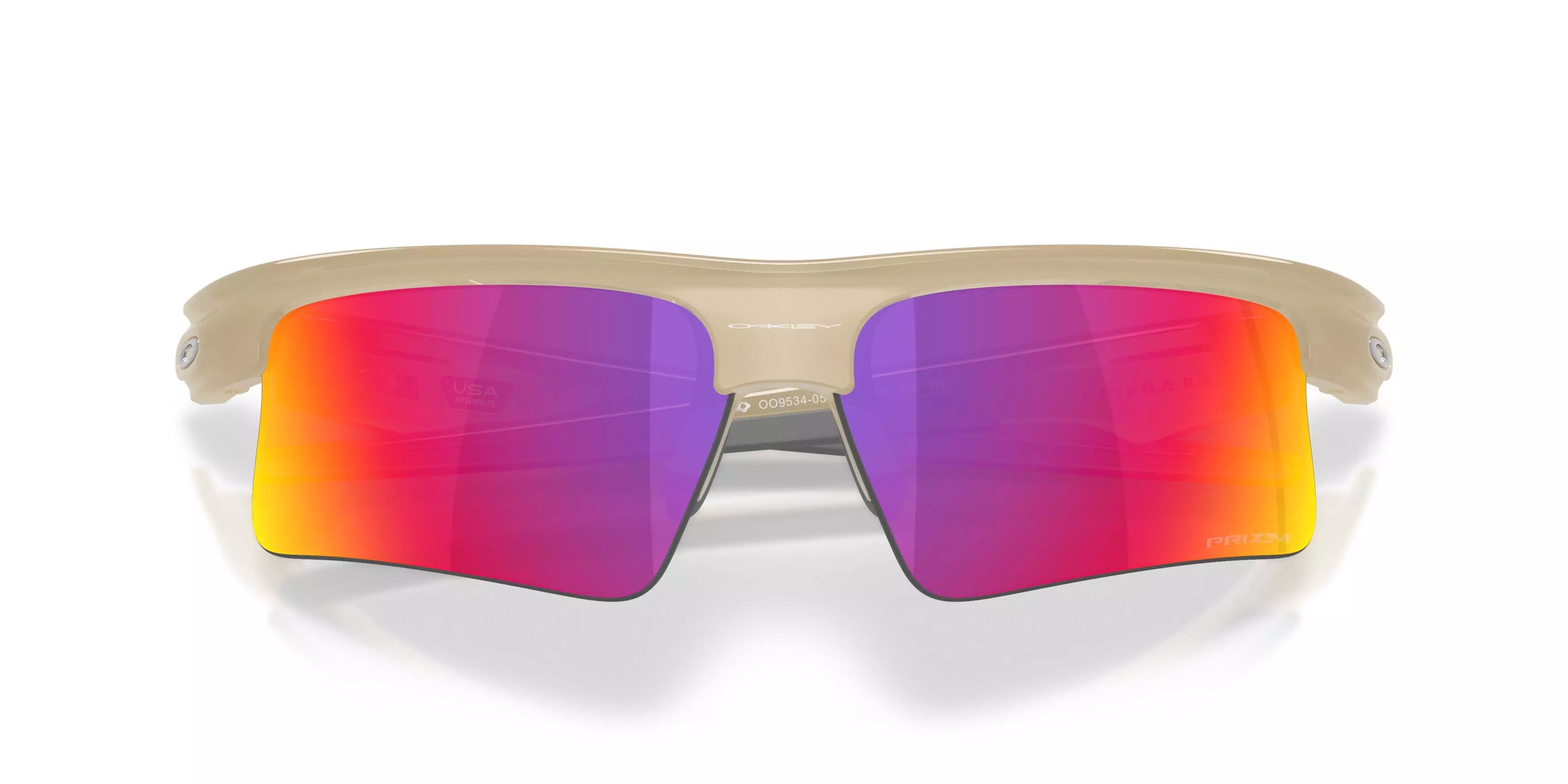 Oakley BiSphaera Speed Prizm Road Sunglasses &ndash; Sandstorm - BROWN/RED
