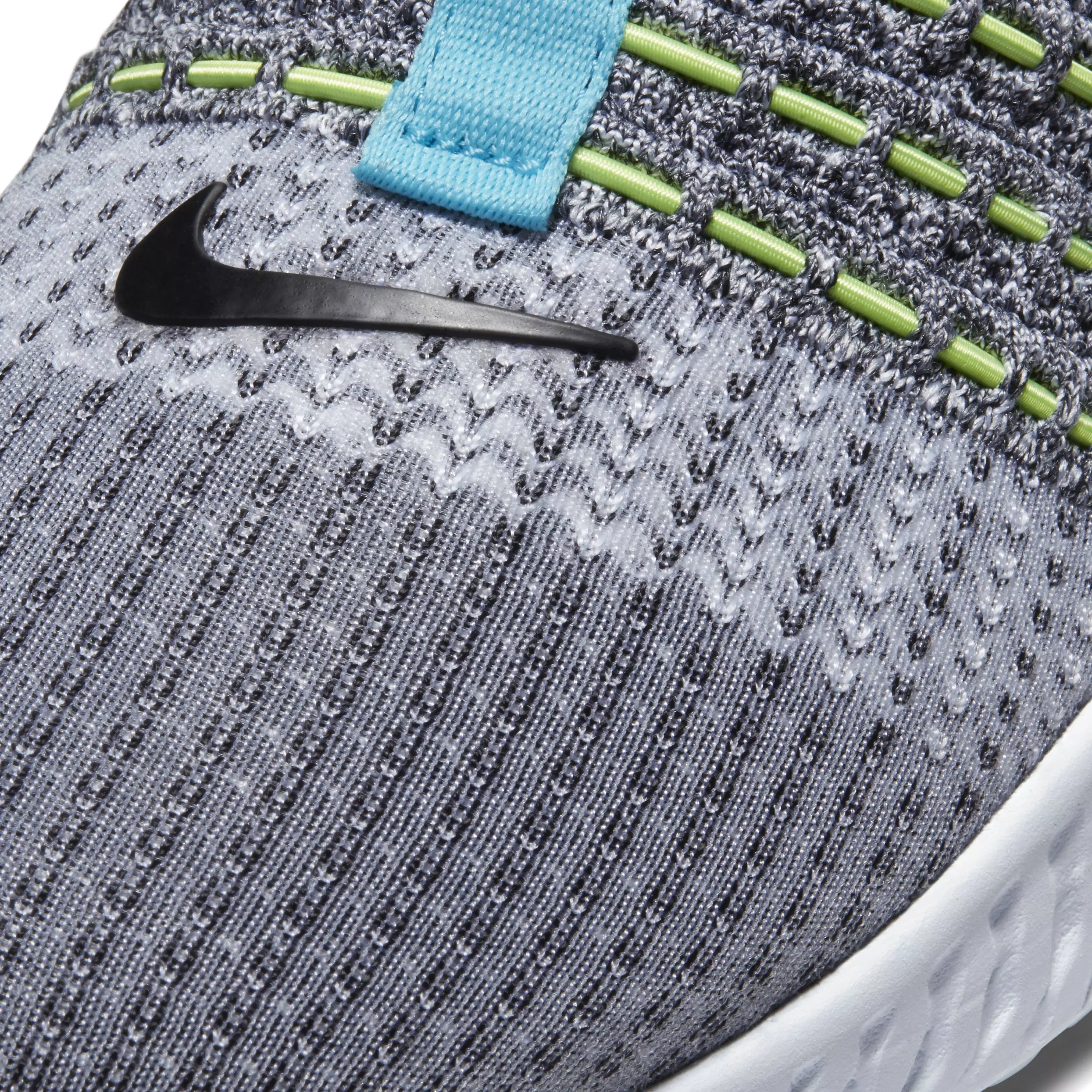 Nike React Phantom Run Flyknit 2 "White/Flash Crimson/Baltic Blue/Black" Men's Running Shoe - WHITE/CRIMSON/BLUE/BLACK