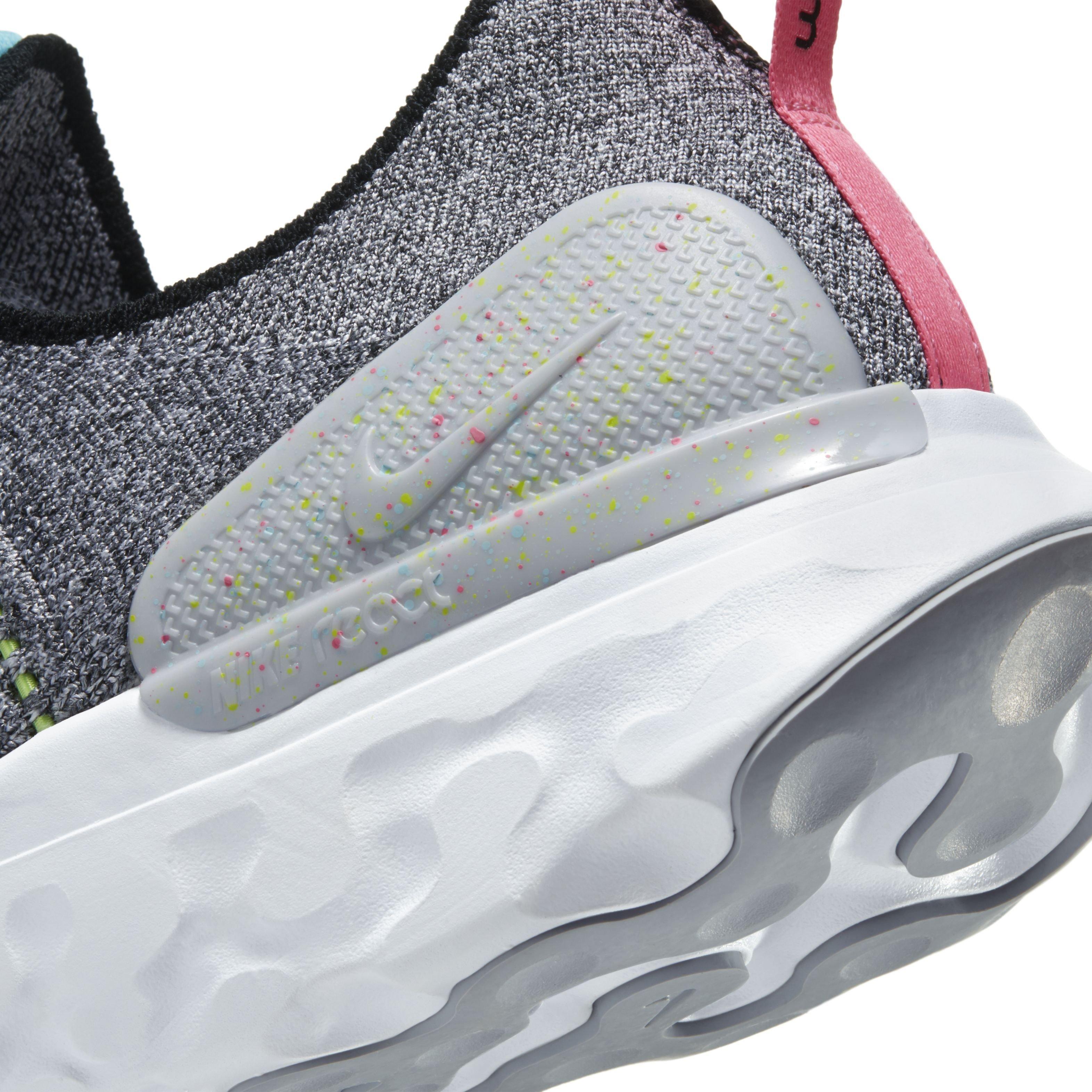 Nike React Phantom Run Flyknit 2 "White/Flash Crimson/Baltic Blue/Black" Men's Running Shoe - WHITE/CRIMSON/BLUE/BLACK Thumbnail View 8