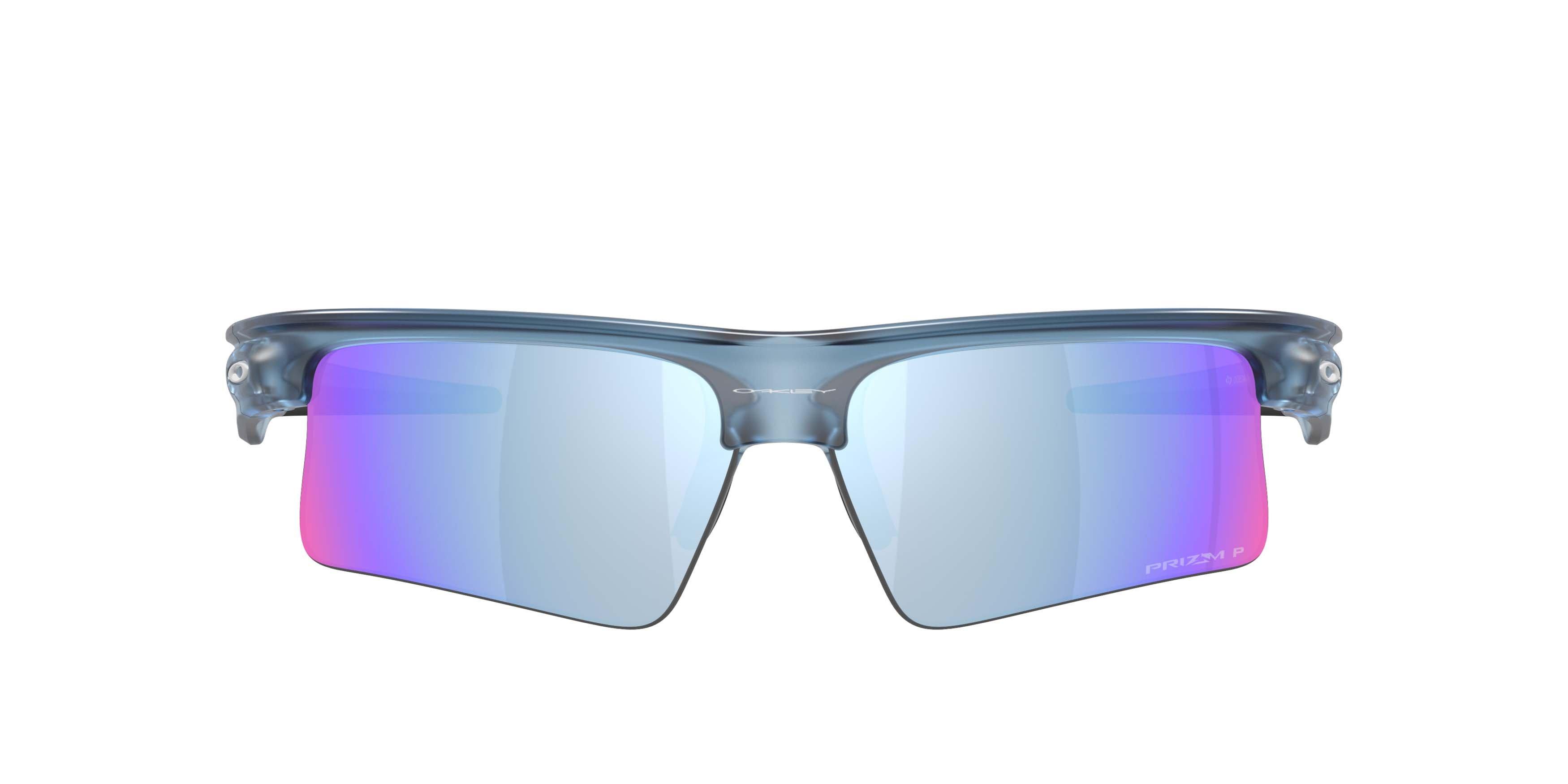 Oakley BiSphaera Speed Prizm Deep Water Polarized Sunglasses &ndash; Transparent Abyss - BLUE Thumbnail View 2