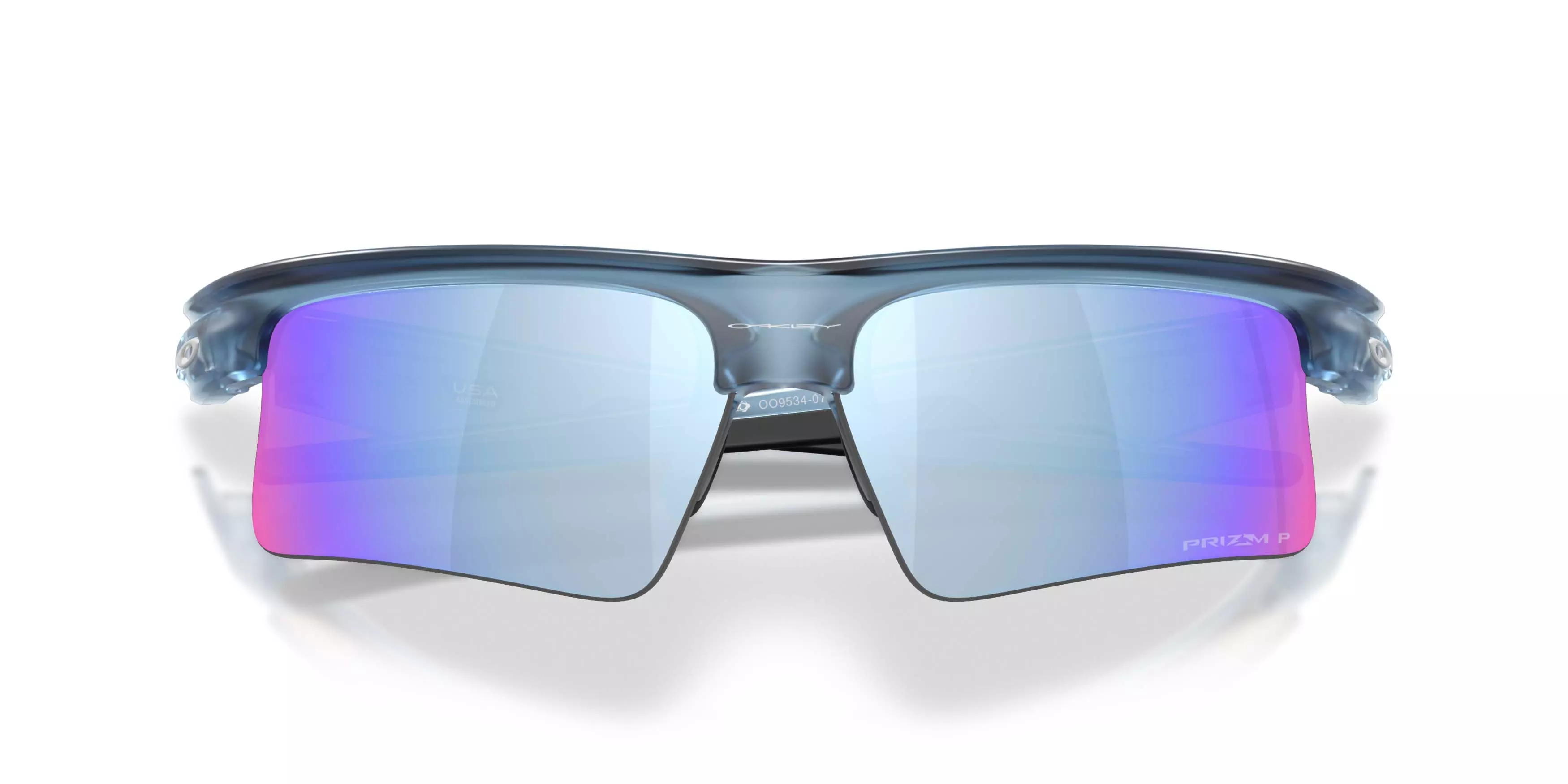 Oakley BiSphaera Speed Prizm Deep Water Polarized Sunglasses &ndash; Transparent Abyss - BLUE
