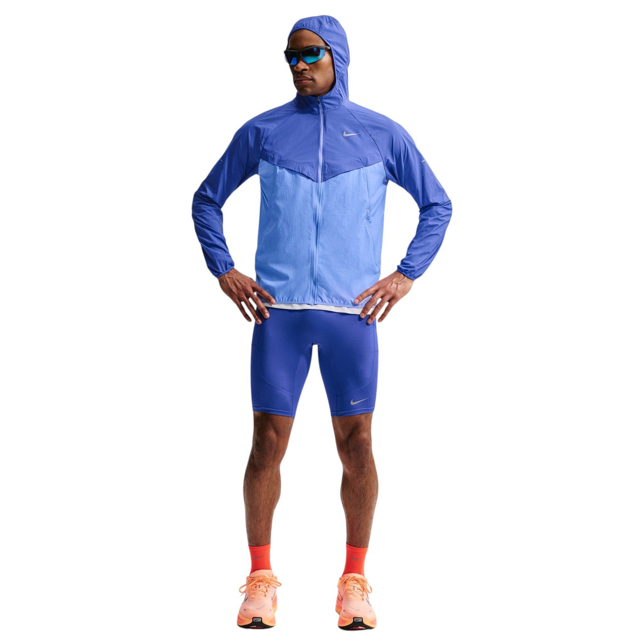 Nike Men's Stride Repel UV Running Jacket - Blue - BLUE