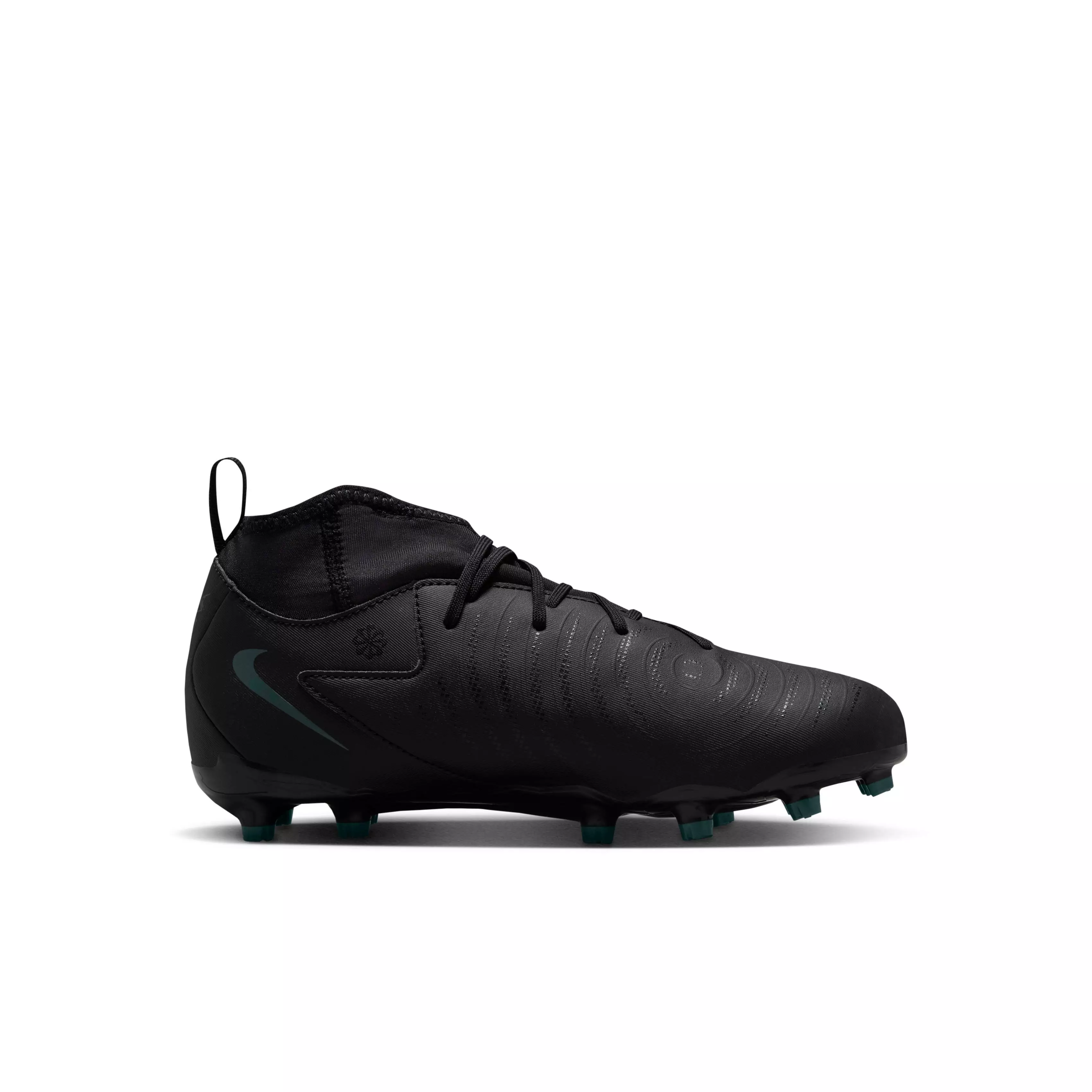 Nike Jr. Phantom Luna 2 Academy MG "Black/Deep Jungle/Black" Preschool Kids' Soccer Cleat - BLACK/JUNGLE/BLACK