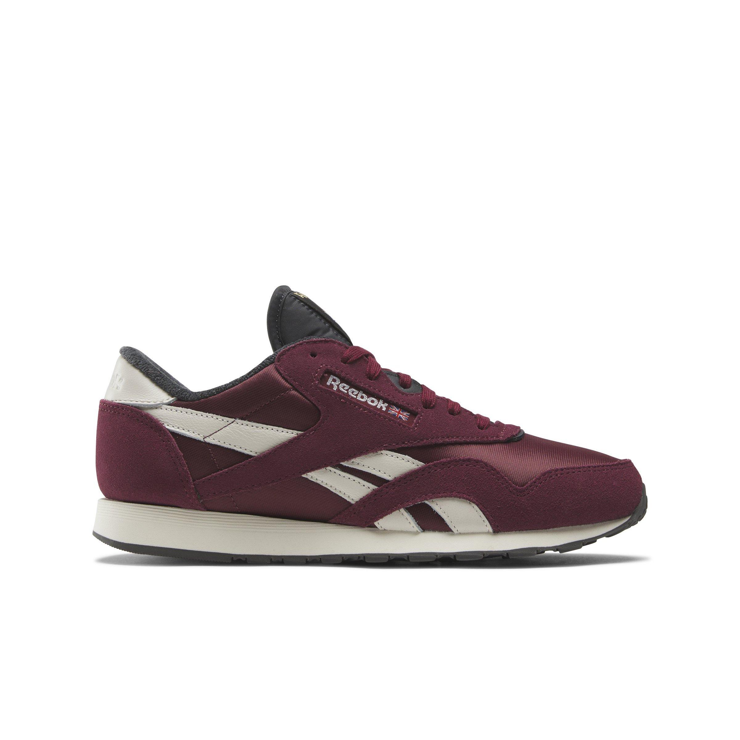 Reebok Classic Nylon "Classic Maroon/Chalk/Cold Grey 7" Unisex Shoe - MAROON/CHALK/GREY Thumbnail View 1