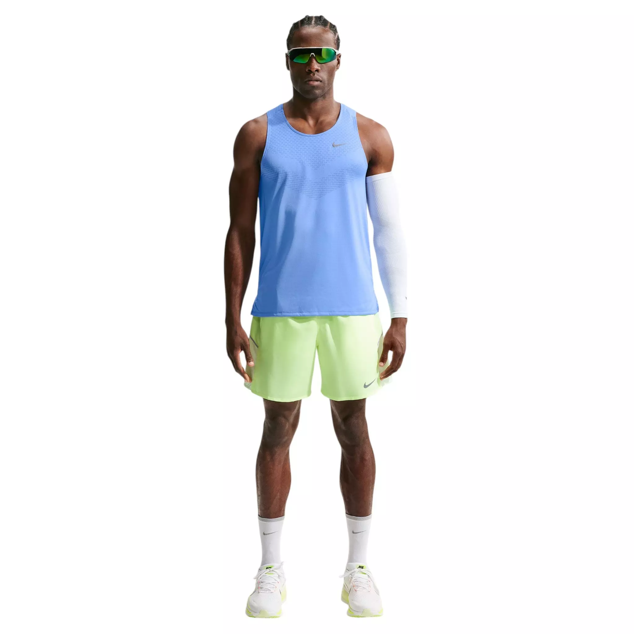 Nike Men's Stride Dri-FIT ADV Running Tank Top - Blue - BLUE