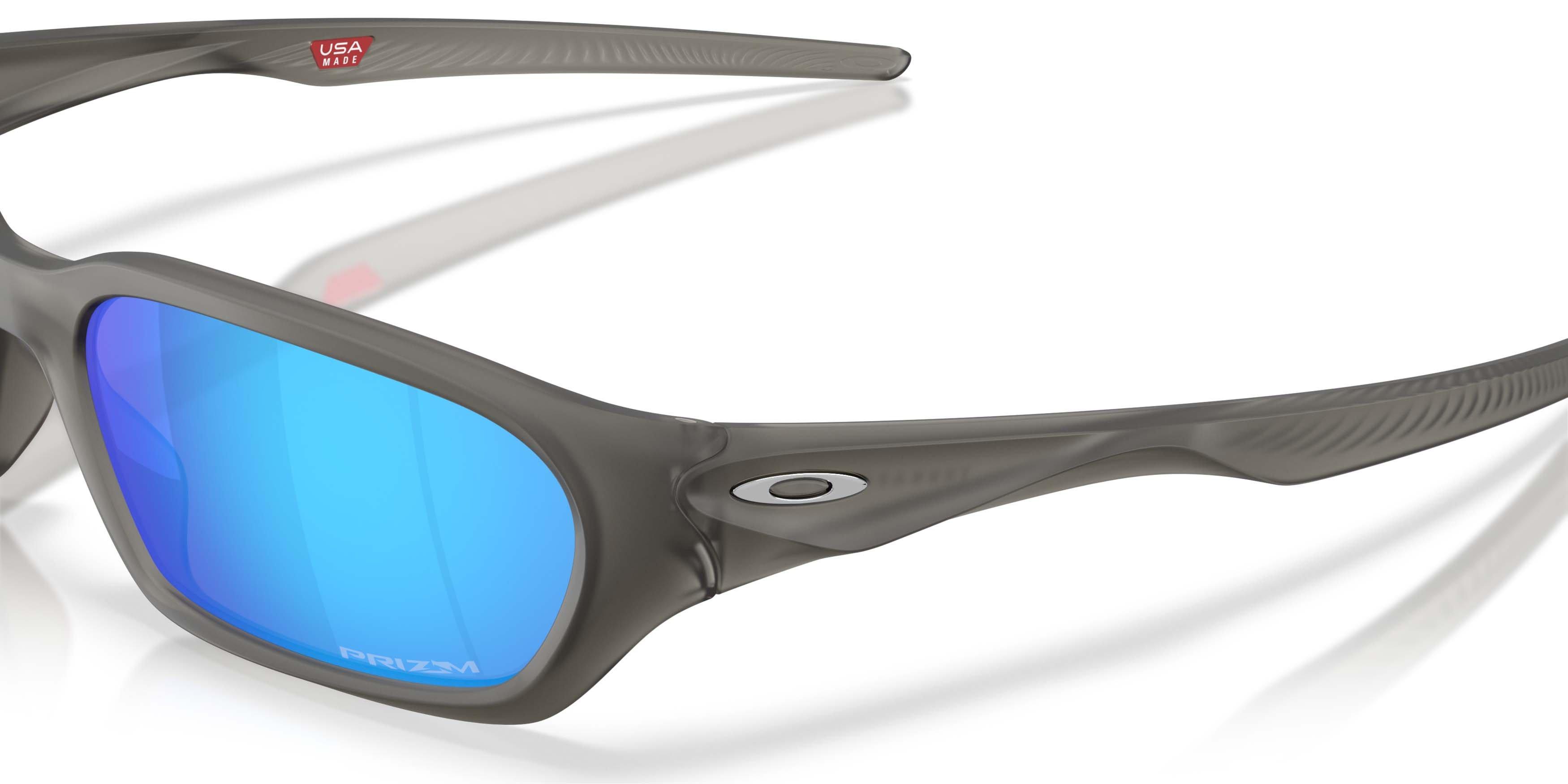 Oakley Terraforma Prizm Sapphire Sunglasses &ndash; Matte Grey Smoke - GREY/BLUE Thumbnail View 4