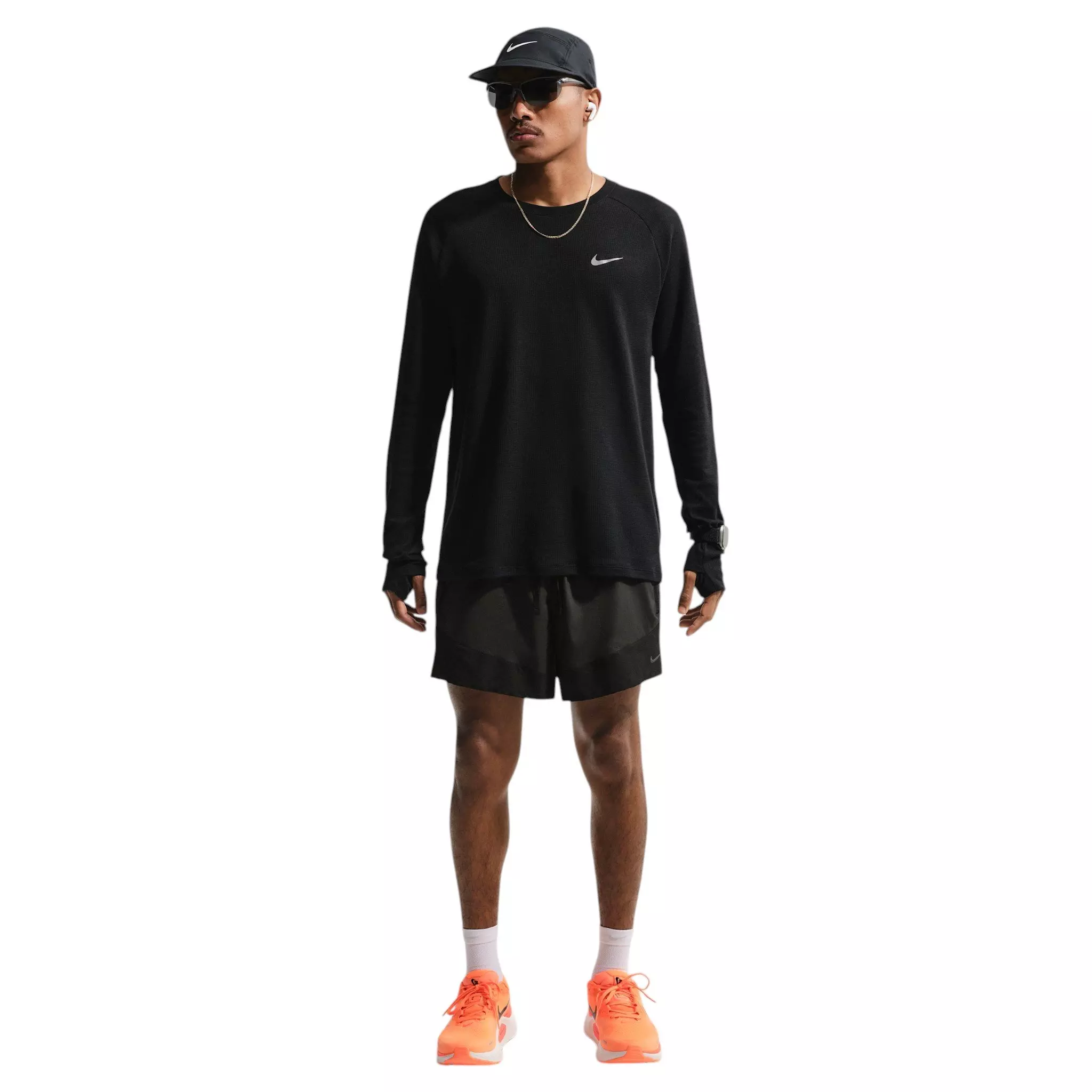 Nike Men's Stride Plus Dri-FIT 5" Brief-Lined Running Shorts - Black - BLACK