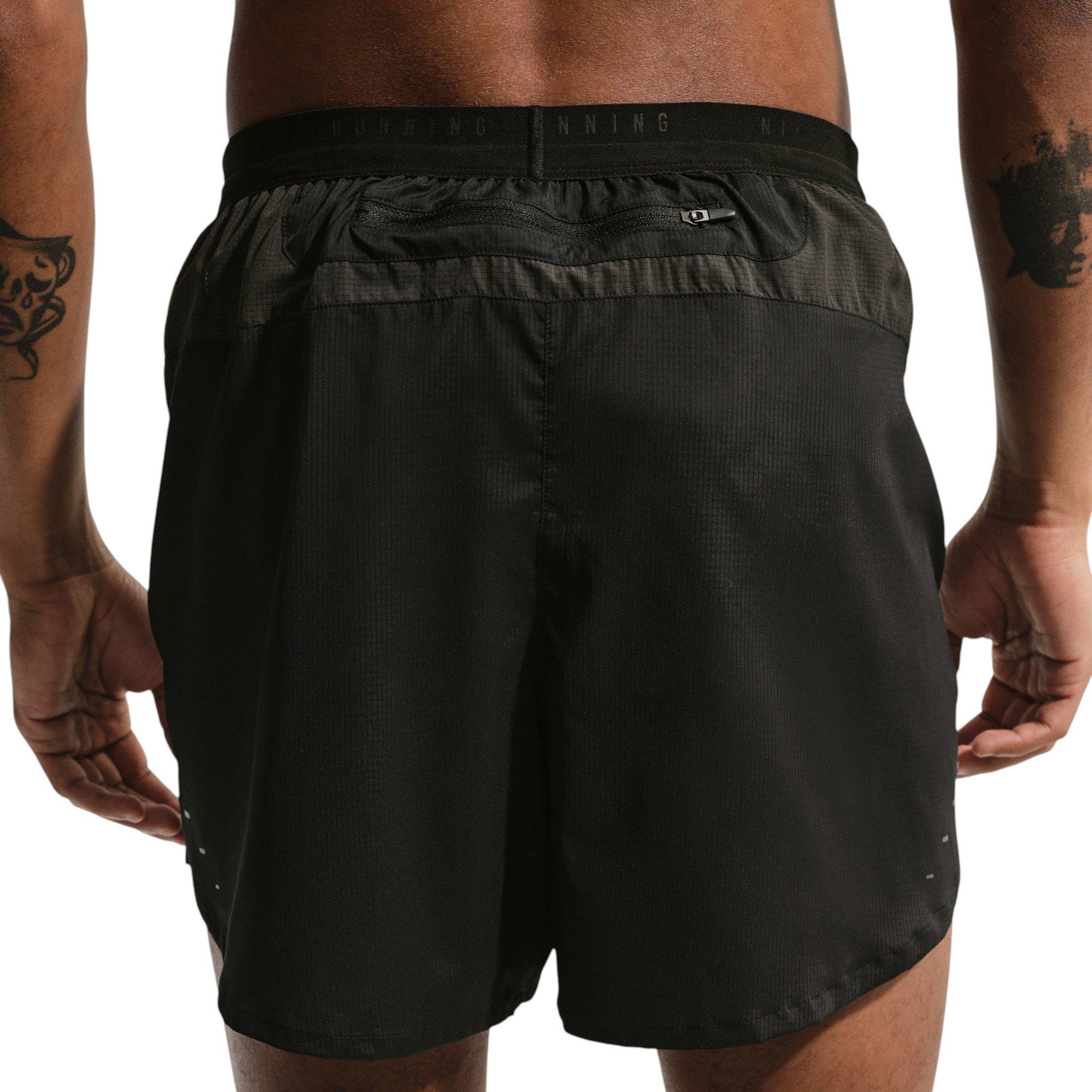 Nike Men's Stride Plus Dri-FIT 5" Brief-Lined Running Shorts - Black - BLACK