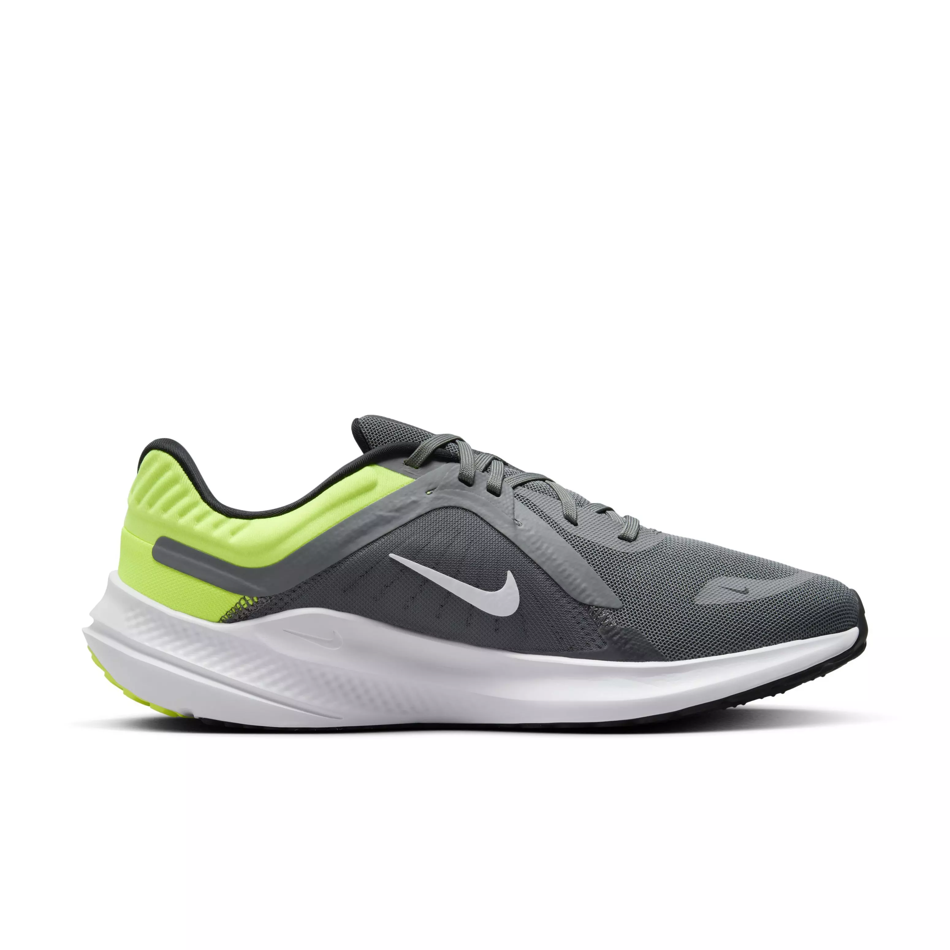 Nike Quest 5 "Grey/Light Green/White" Men's Running Shoe - GREY/LT GREEN/WHITE