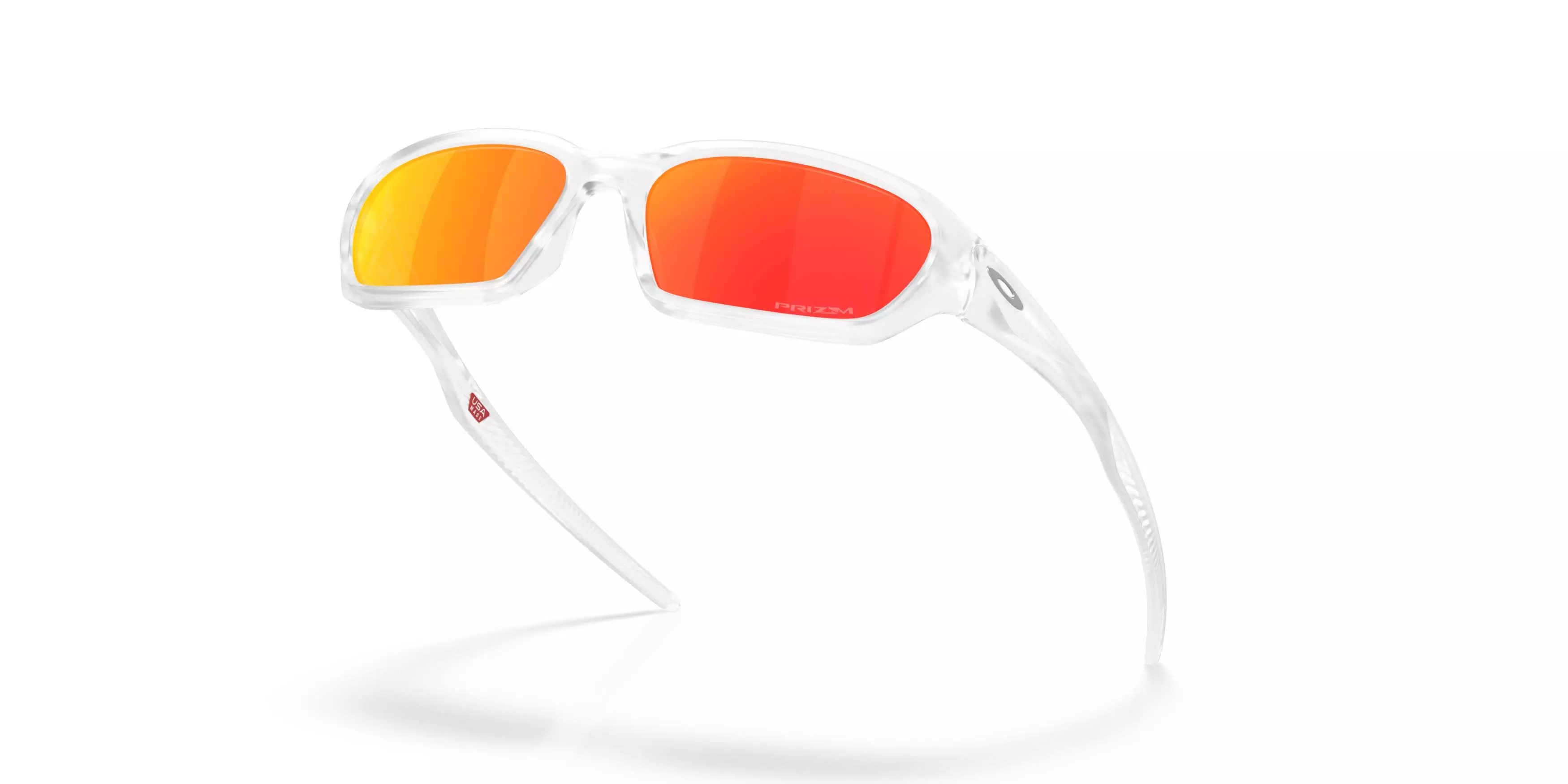 Oakley Terraforma Prizm Ruby Sunglasses &ndash; Matte Clear - CLEAR/RED