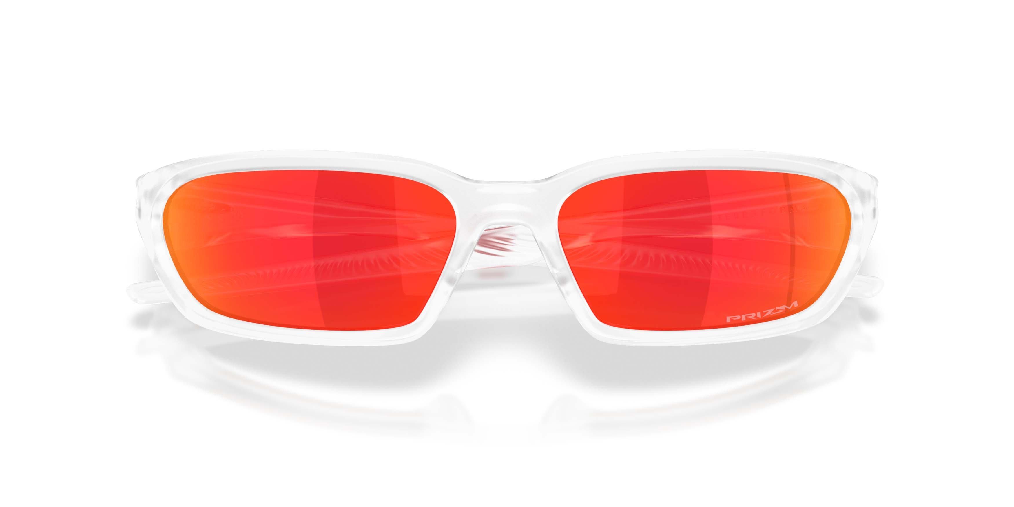 Oakley Terraforma Prizm Ruby Sunglasses &ndash; Matte Clear - CLEAR/RED Thumbnail View 7
