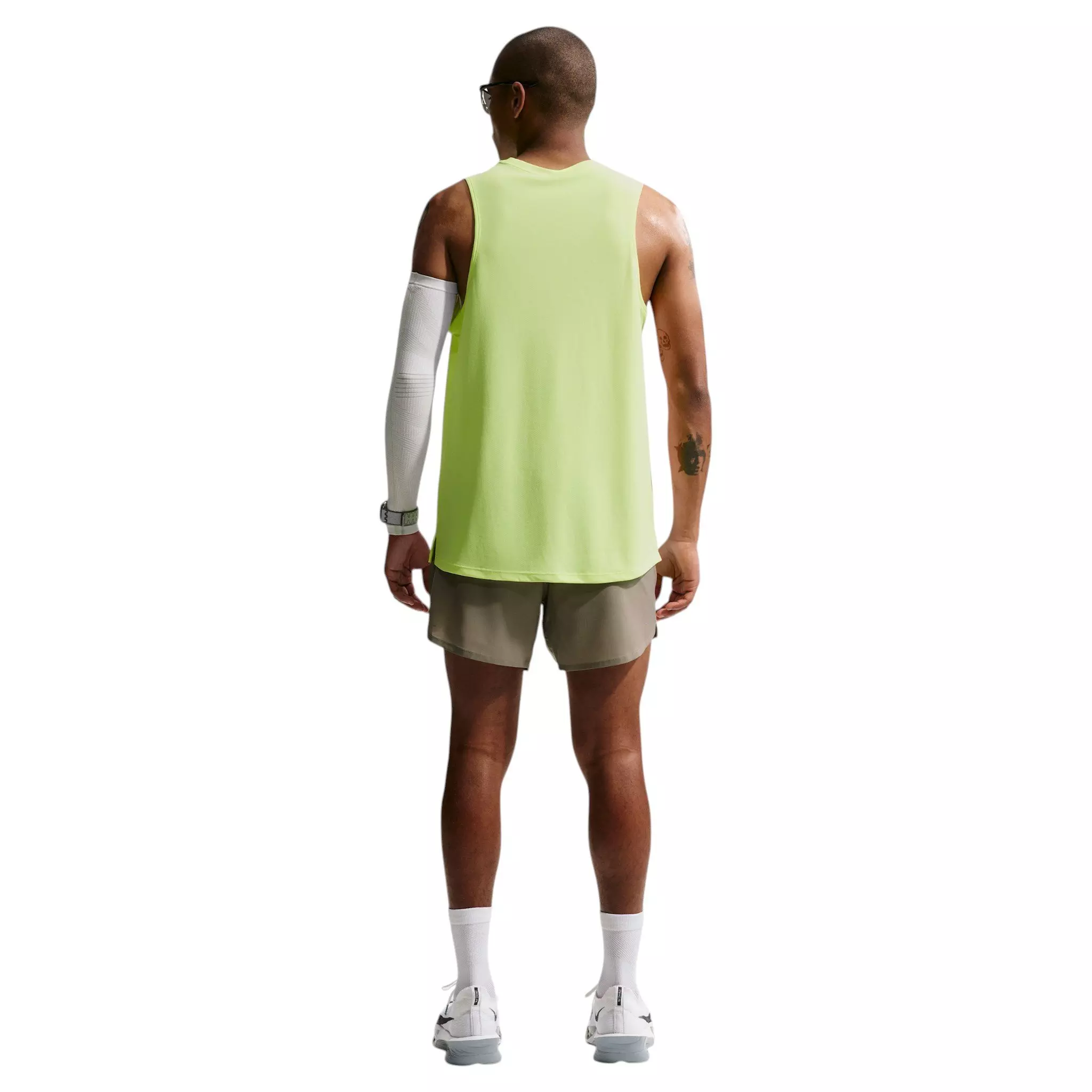 Nike Men's Stride Plus Dri-FIT 5" Brief-Lined Running Shorts - Green - GREEN