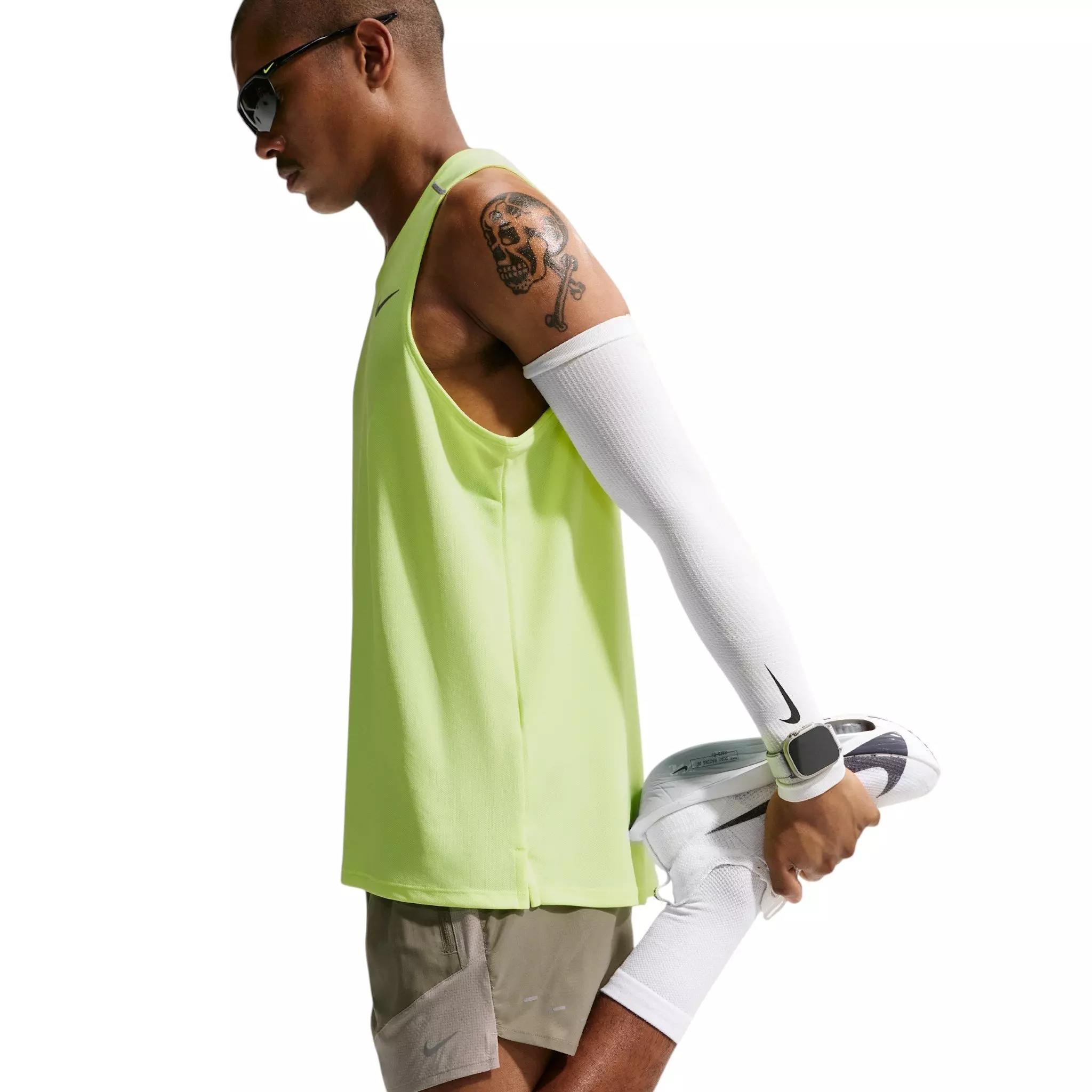 Nike Men's Stride Plus Dri-FIT 5" Brief-Lined Running Shorts - Green - GREEN