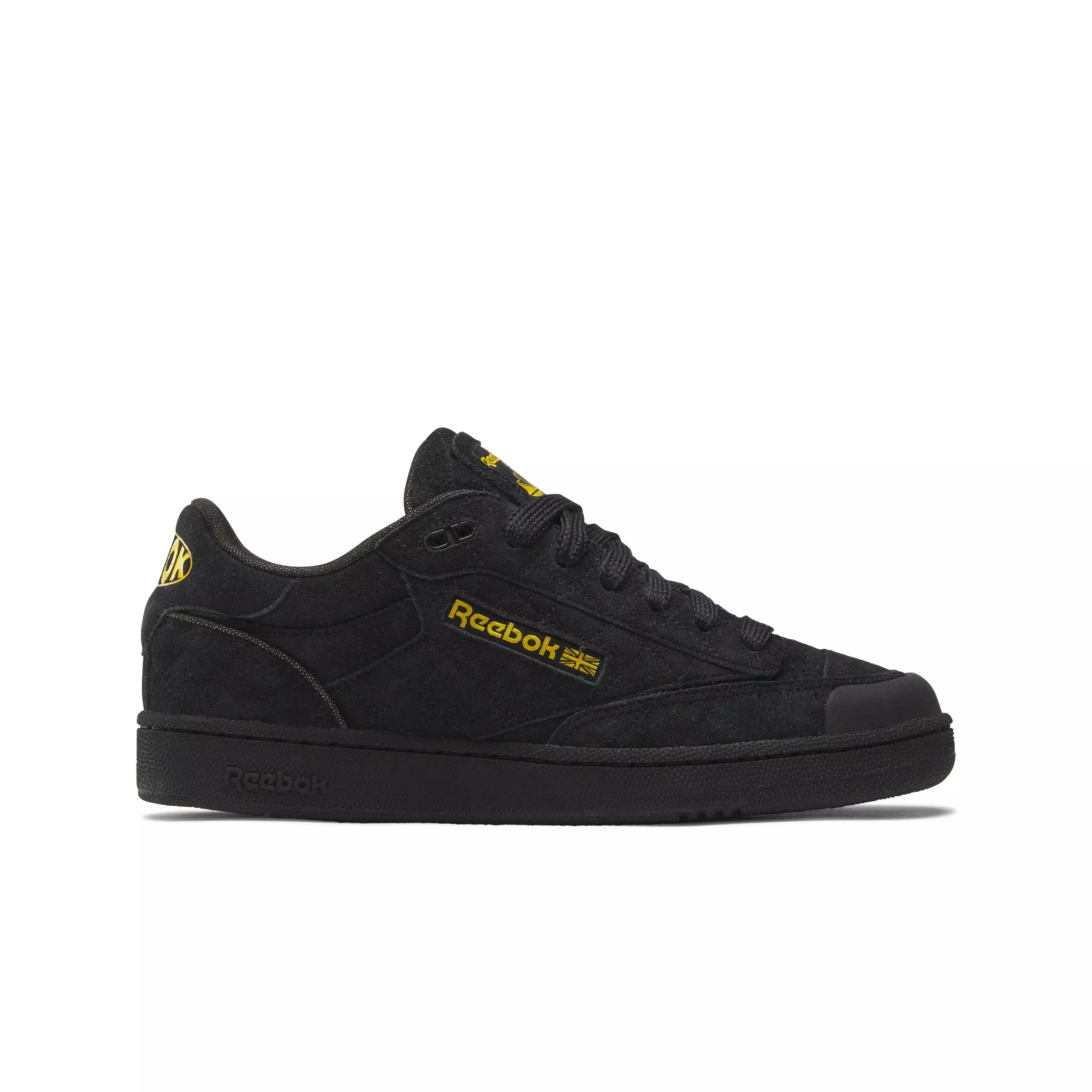 Reebok Club C Bulc "Core Black/Core Black/Team Yellow" Unisex Shoe - BLACK/BLACK/YELLOW