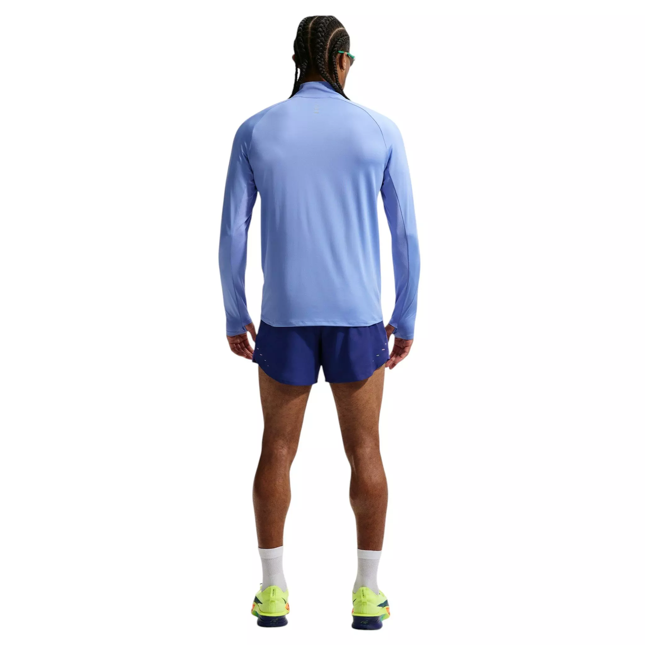 Nike Men's Stride Plus Dri-FIT 5" Brief-Lined Running Shorts - Blue - BLUE