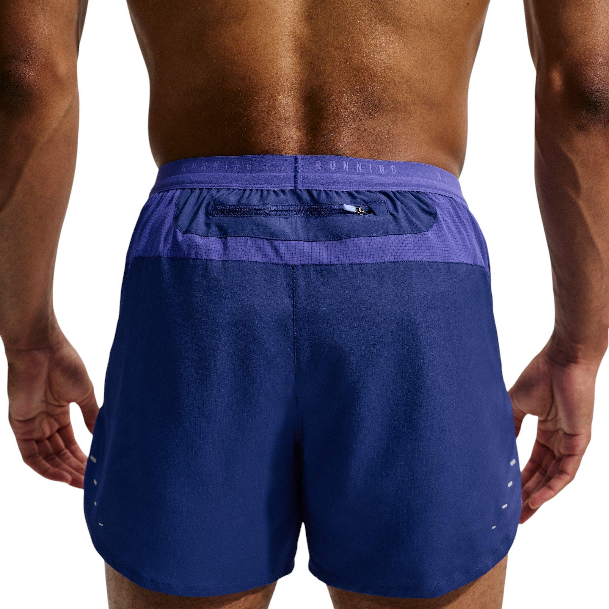 Nike Men's Stride Plus Dri-FIT 5" Brief-Lined Running Shorts - Blue - BLUE