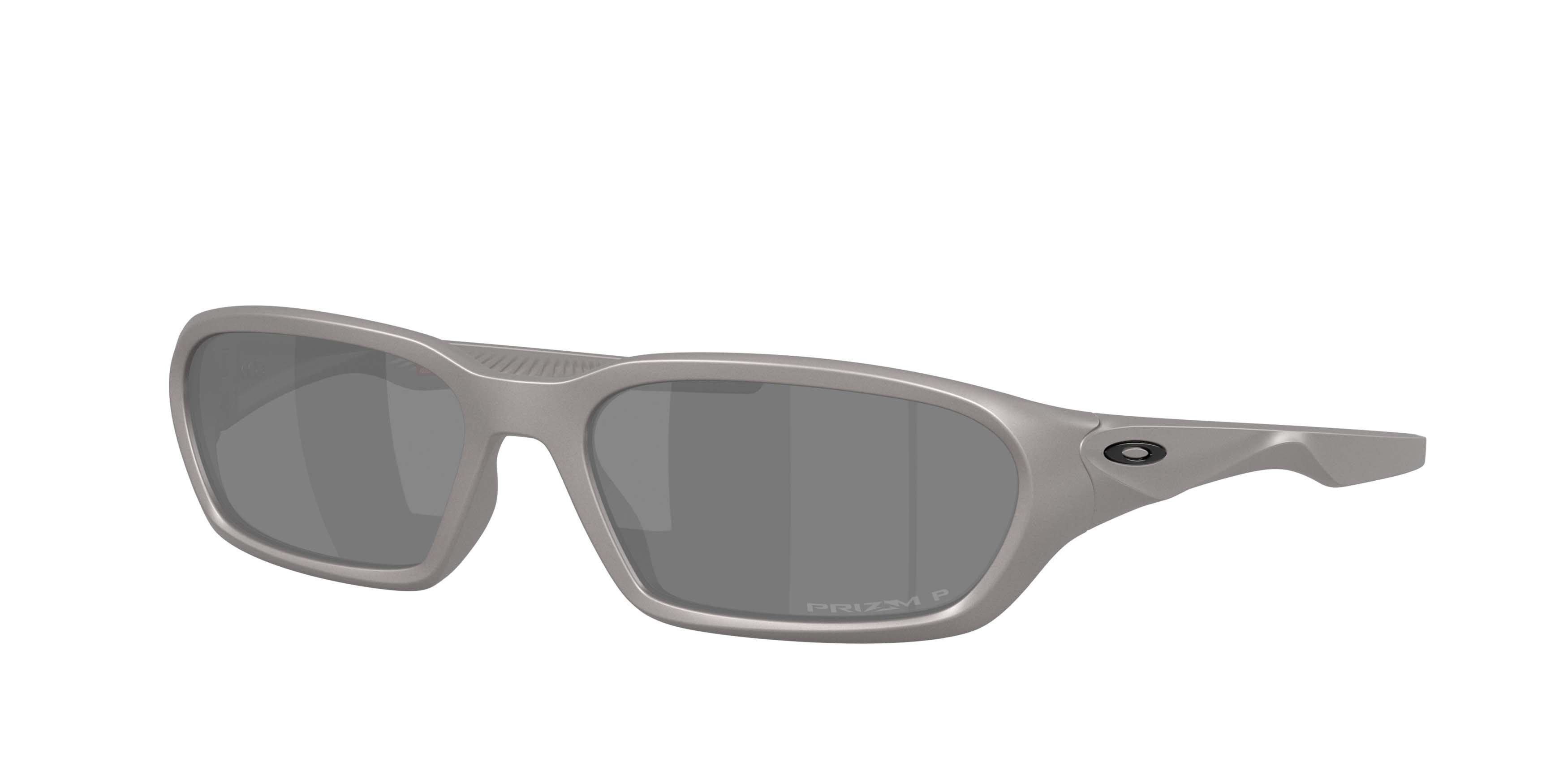 Oakley Terraforma Prizm Black Polarized Sunglasses &ndash; Titanium Frame - SILVER Thumbnail View 1